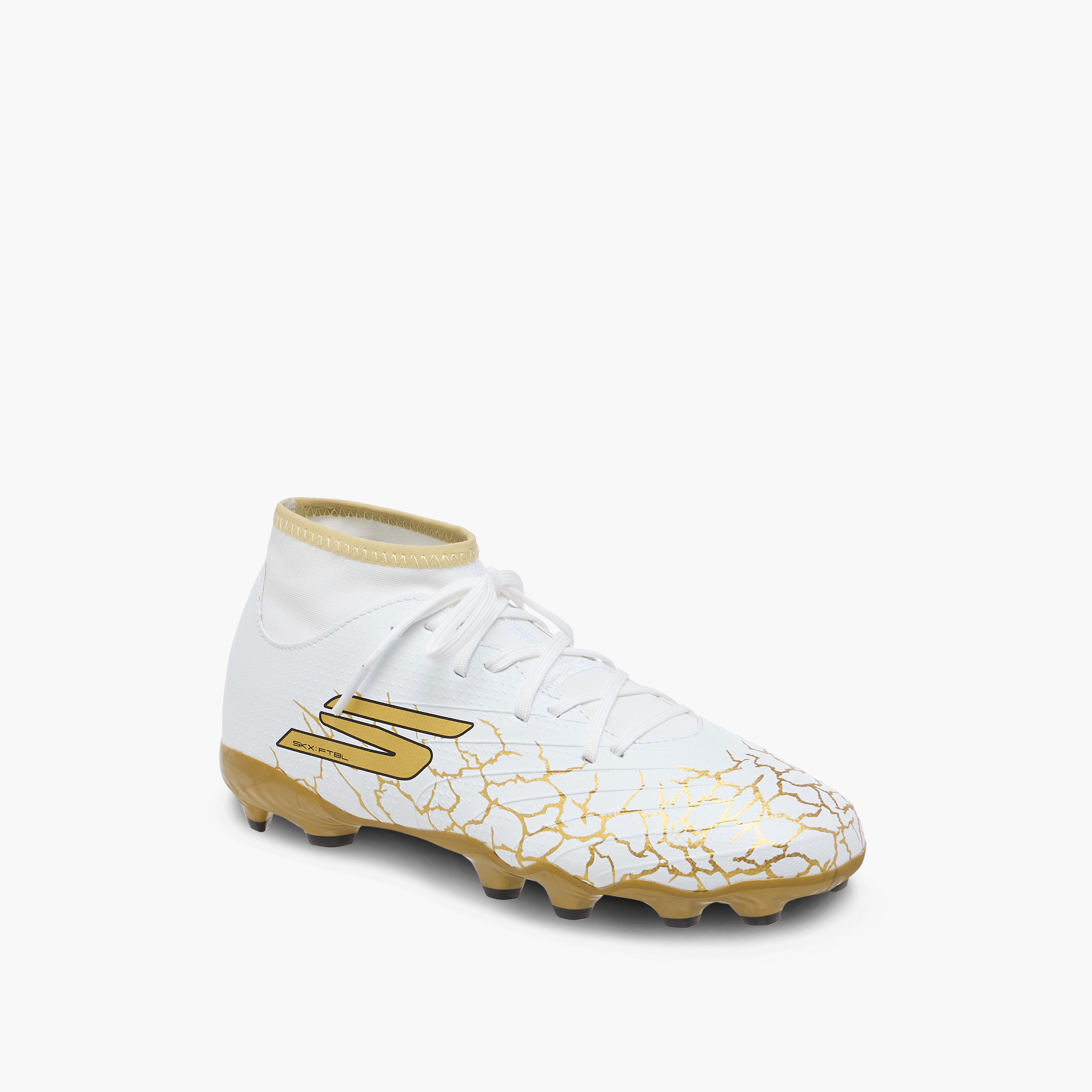 حذاء كرة قدم خفيف الوزن برباط إس كيه إكس للأولاد من سكتشرز-sports-gear-football-shoes-firmground-image-2