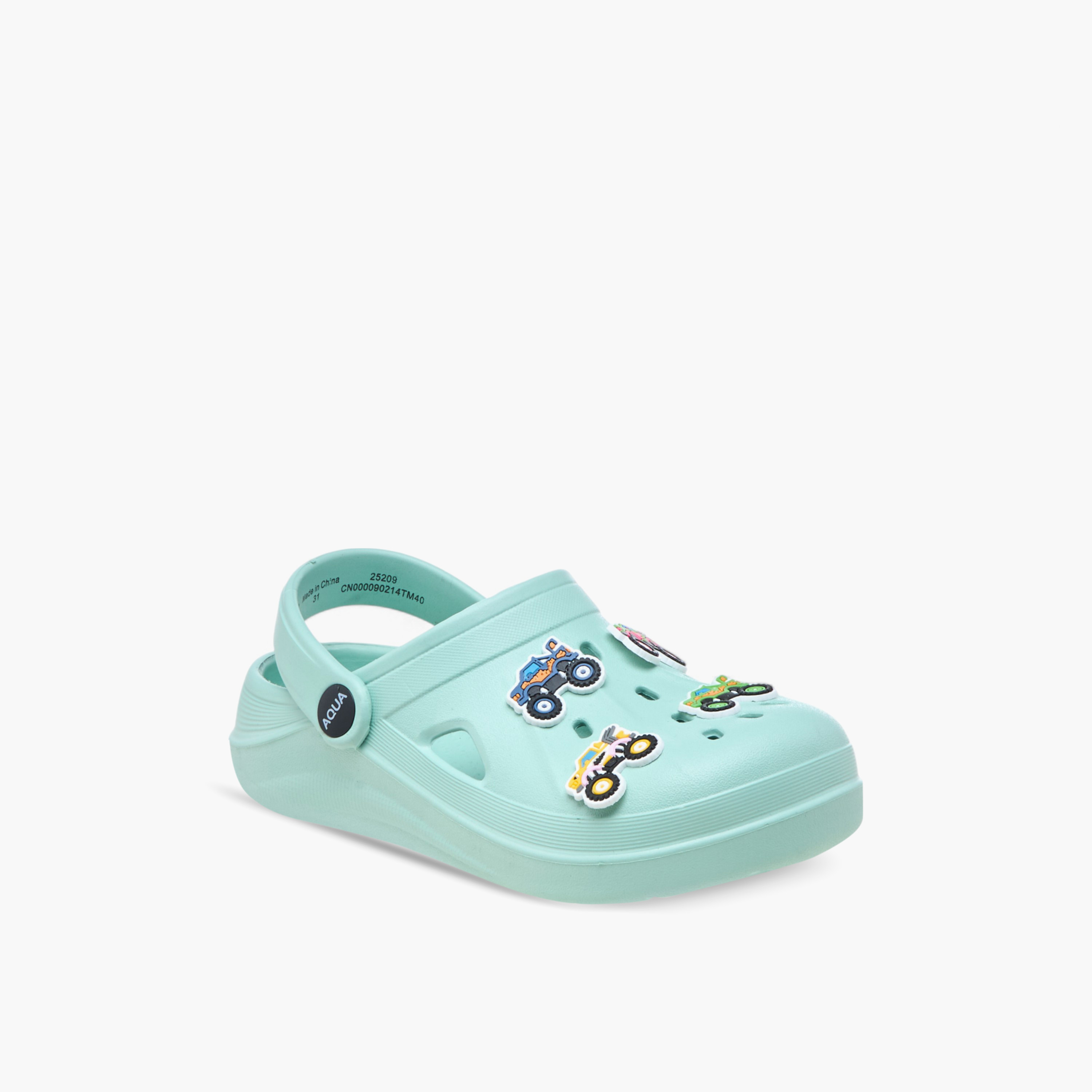 Aqua Monster Truck Accent Clogs with Backstrap-boys-shoes-sandals-image-2