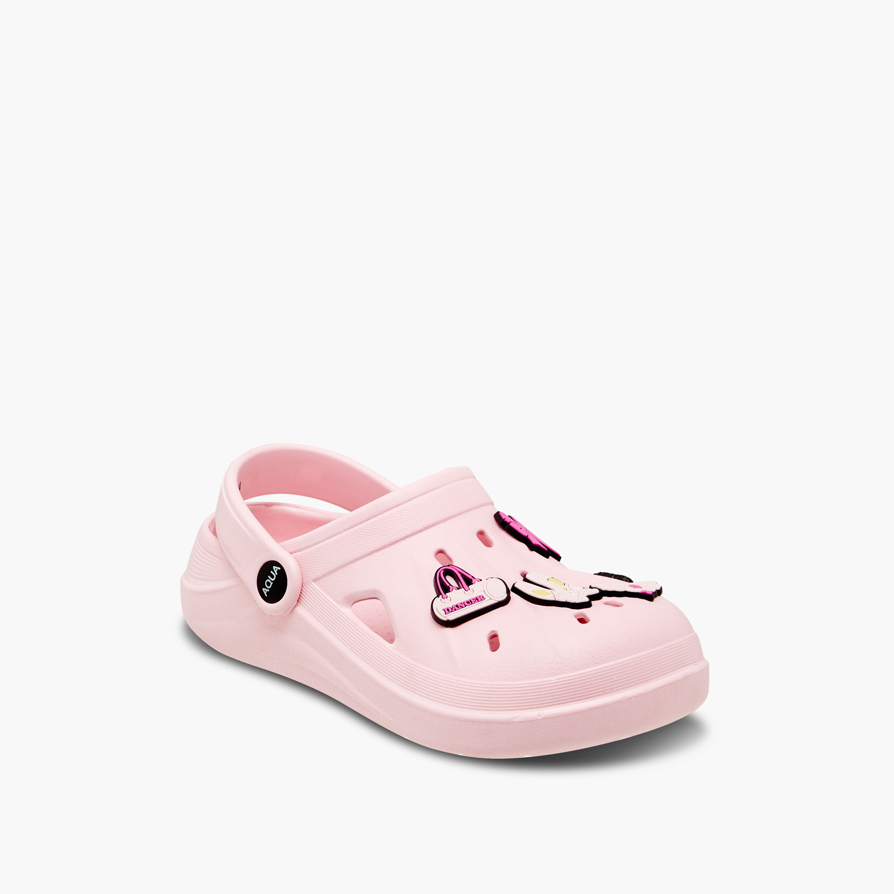 Aqua Girls' Applique Detail Clogs with Backstrap-girls-shoes-flipflopsandslides-image-2