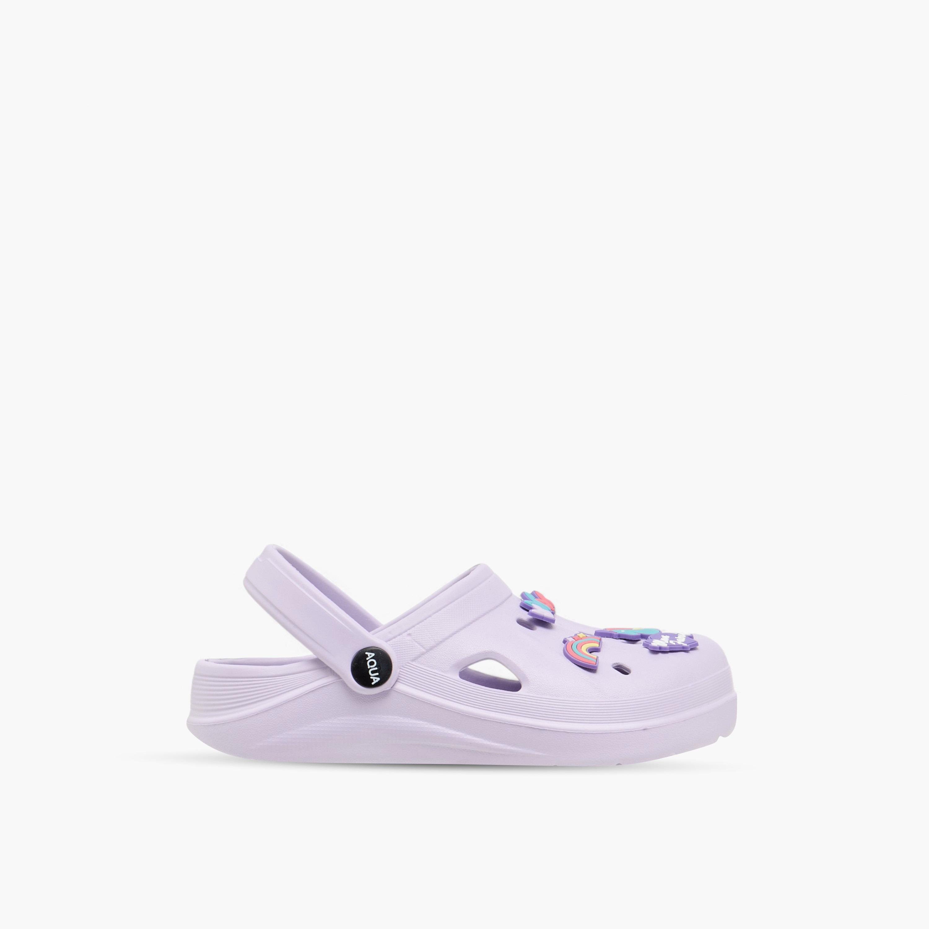 Aqua Jibbitz Charm Accent Clogs with Backstrap-girls-shoes-sandals-image-3