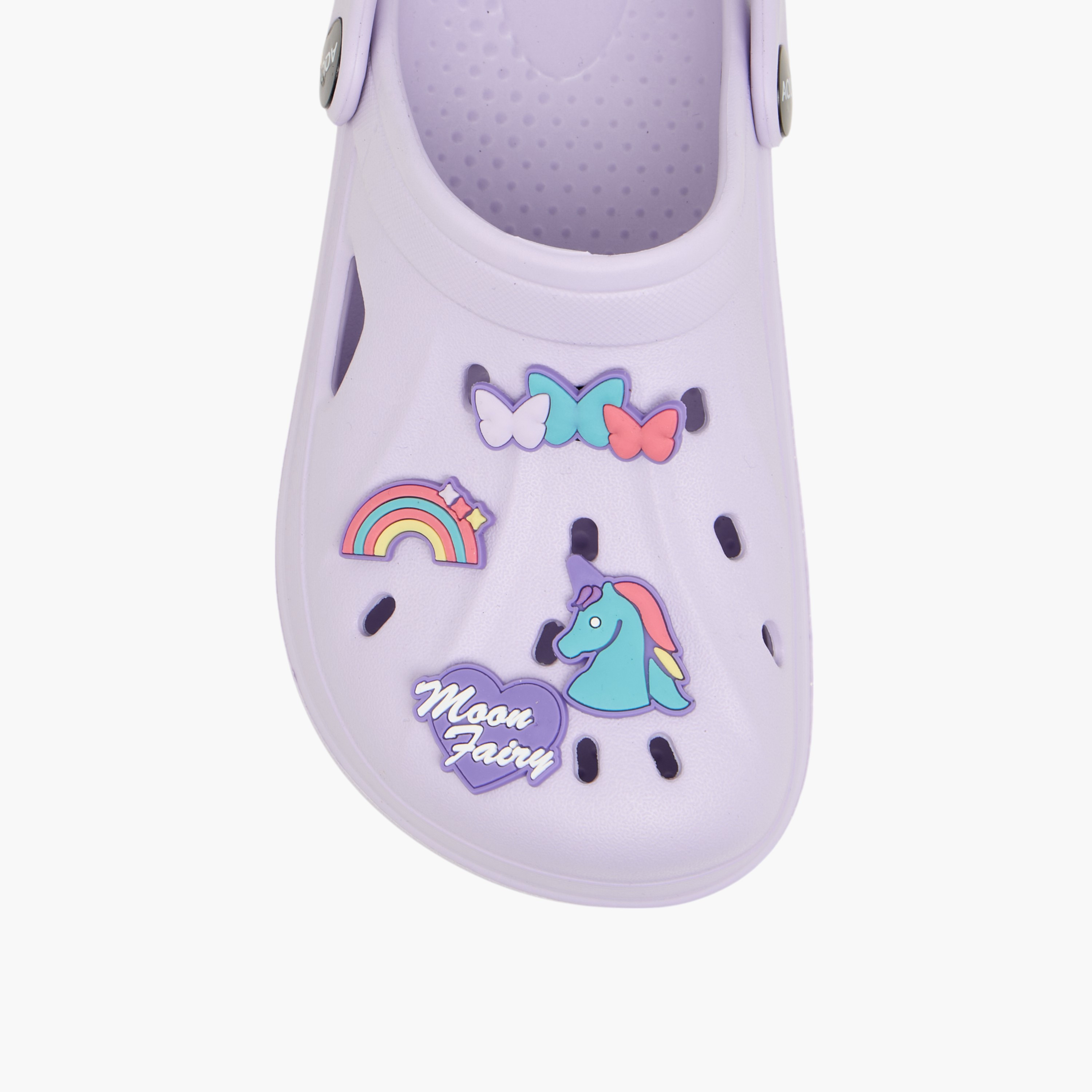 Aqua Jibbitz Charm Accent Clogs with Backstrap-girls-shoes-sandals-image-5