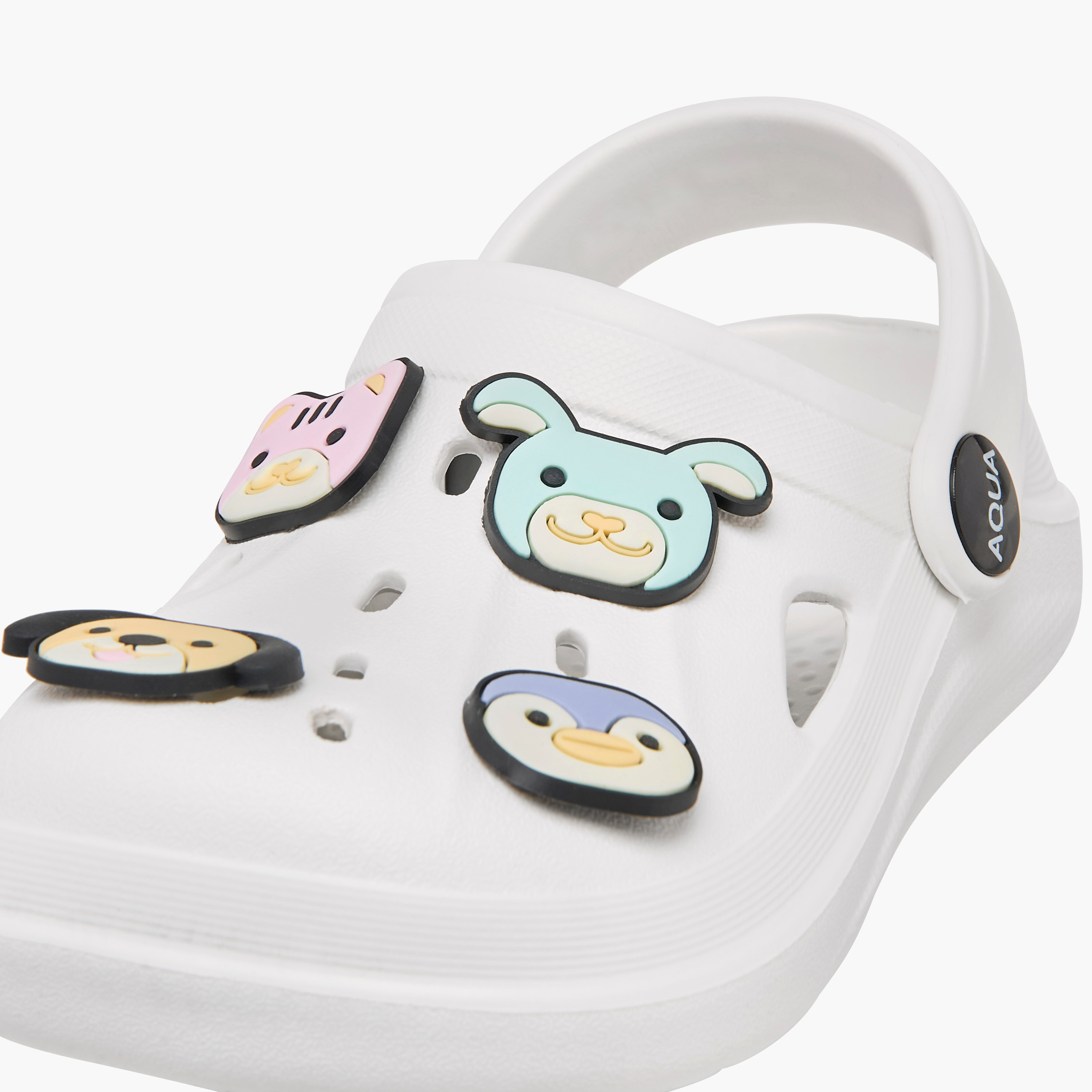 صندل كلوج بحزام خلفي وزخارف حيوانات من أكوا-girls-shoes-sandals-image-5