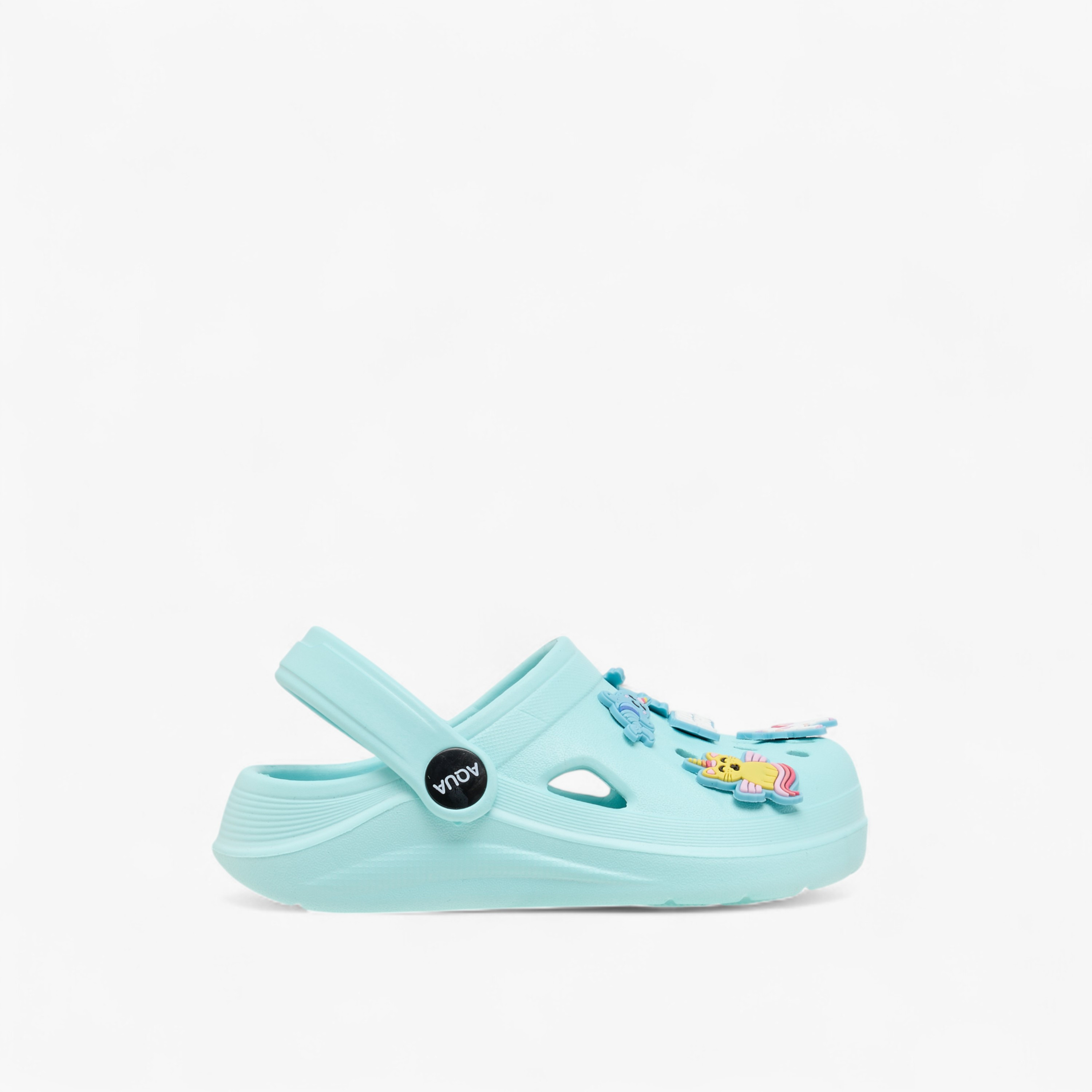 Aqua Jibbitz Charm Accent Clogs with Backstrap-girls-shoes-sandals-image-3