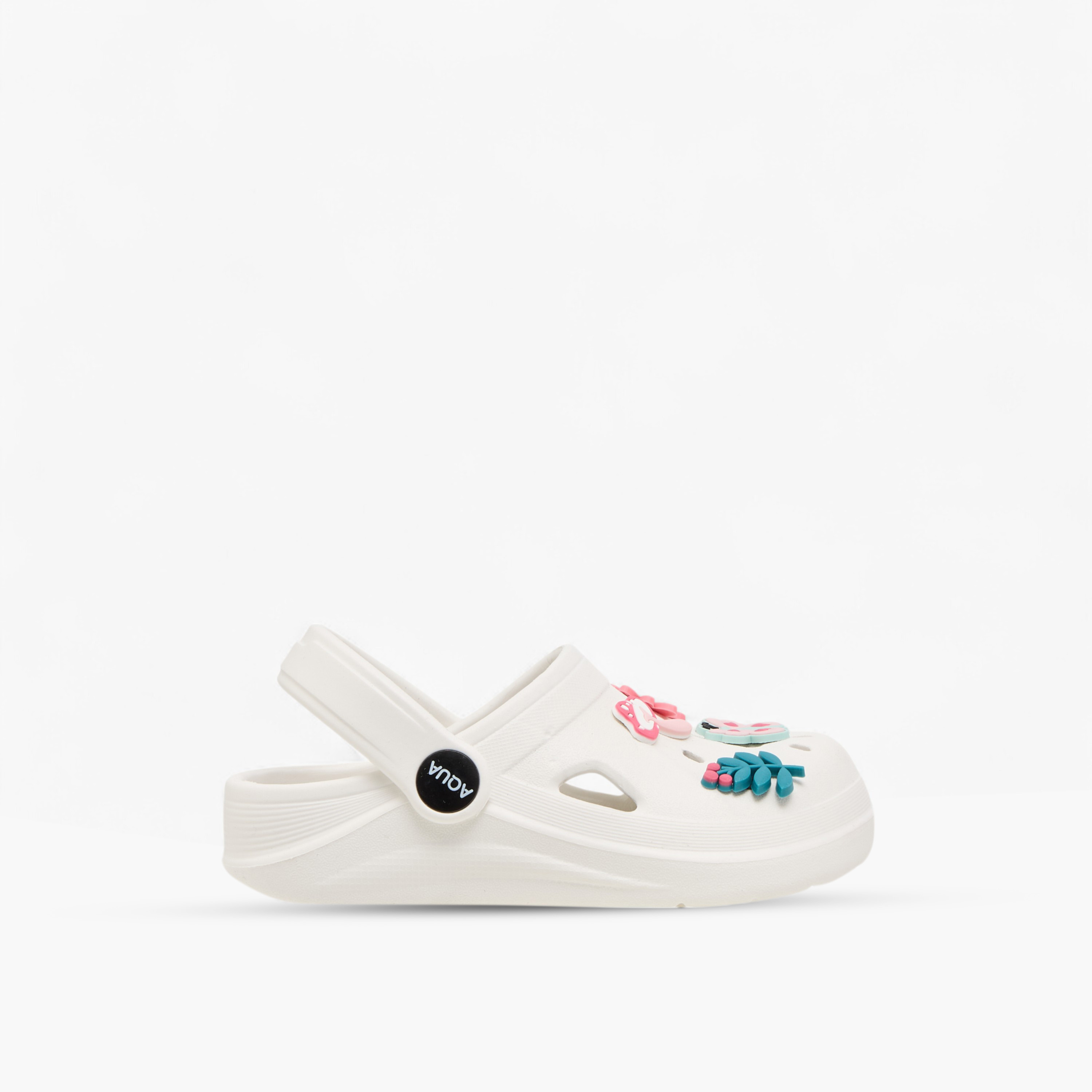 Aqua Jibbitz Charm Accent Clogs with Backstrap-girls-shoes-sandals-image-3