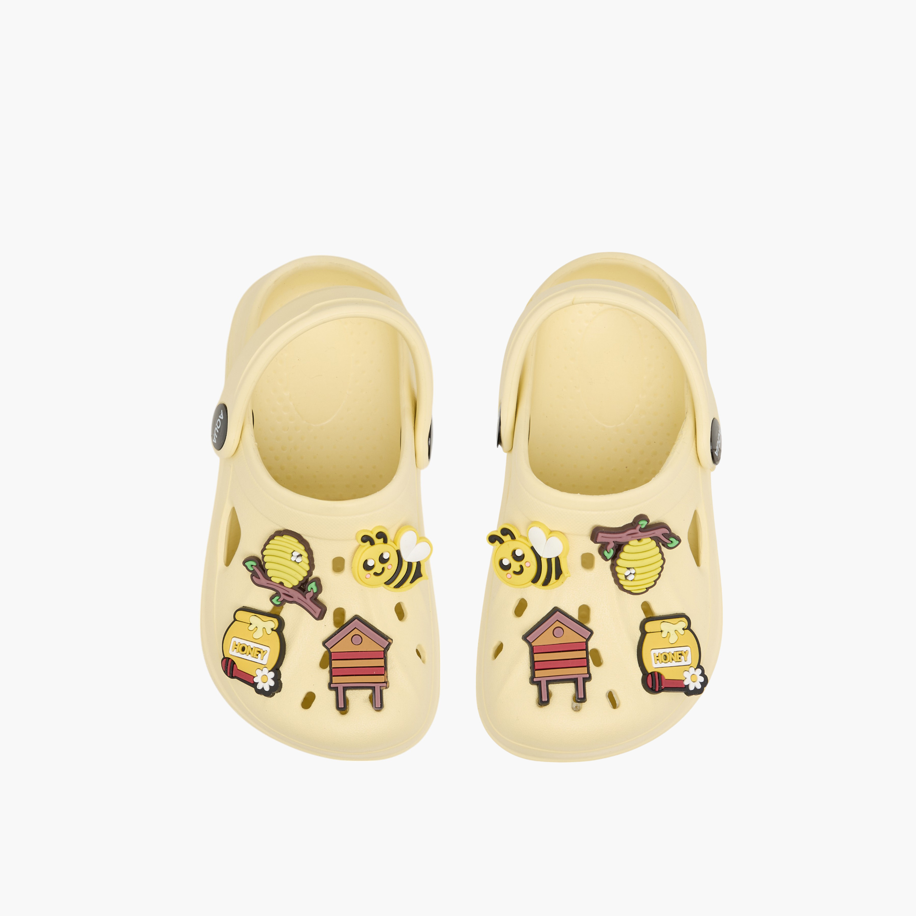 Aqua Jibbitz Accent Clogs with Backstrap-girls-shoes-sandals-image-1
