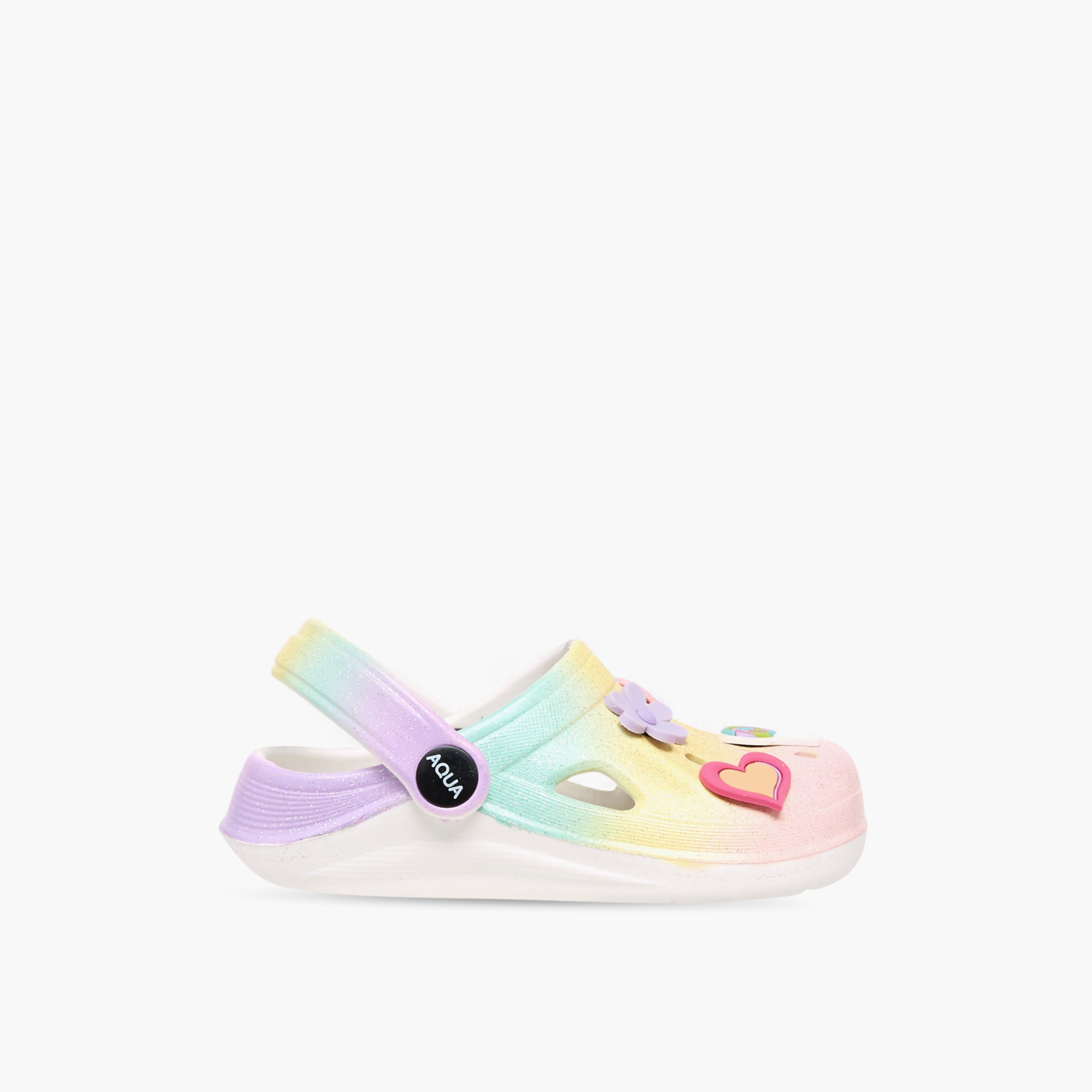 Aqua Jibbitz Accent Clogs with Backstrap-girls-shoes-sandals-image-3