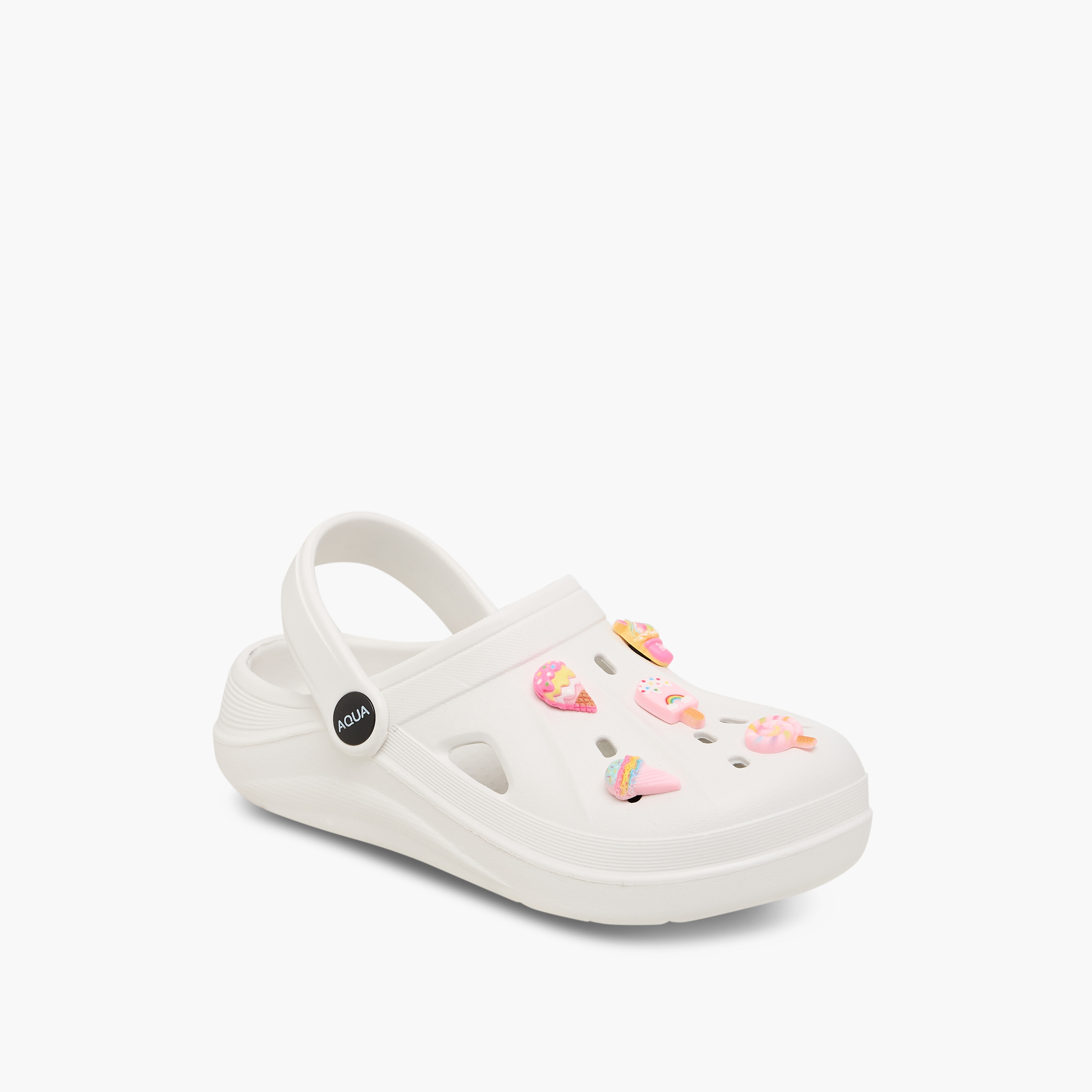 Aqua Jibbitz Accent Clogs with Backstrap-girls-shoes-sandals-image-2