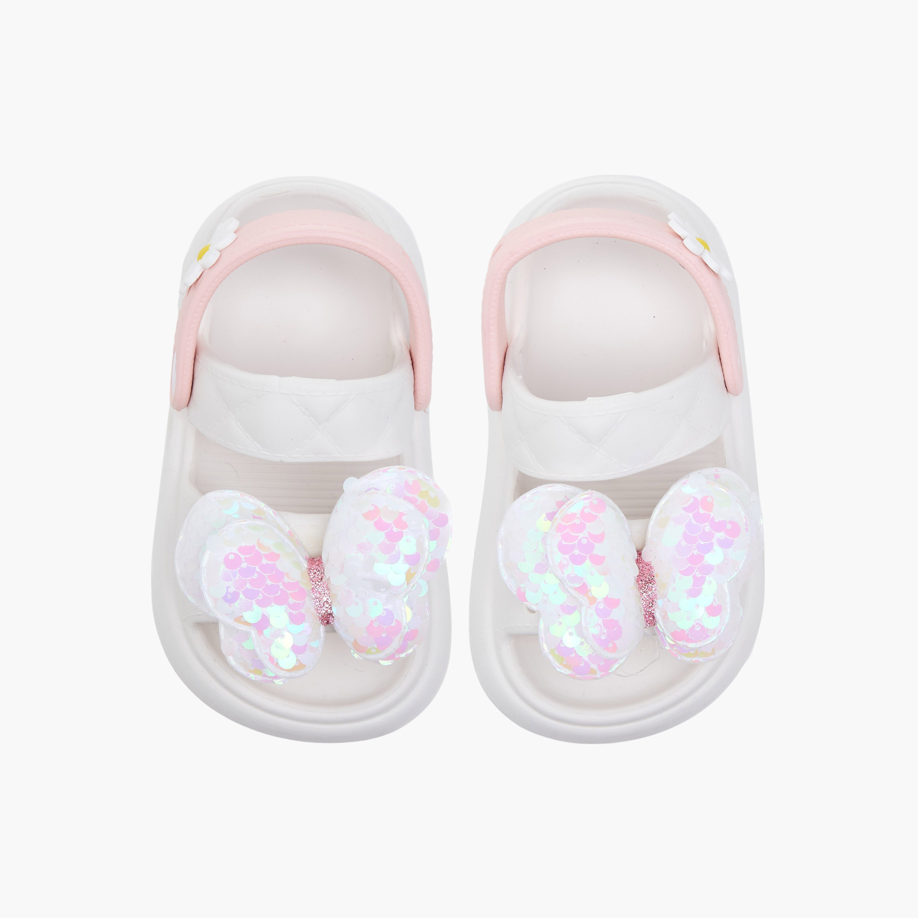 شبشب خفيف بحزام خلفي وزخارف فراشة من أكوا-girls-shoes-flipflopsandslides-image-1