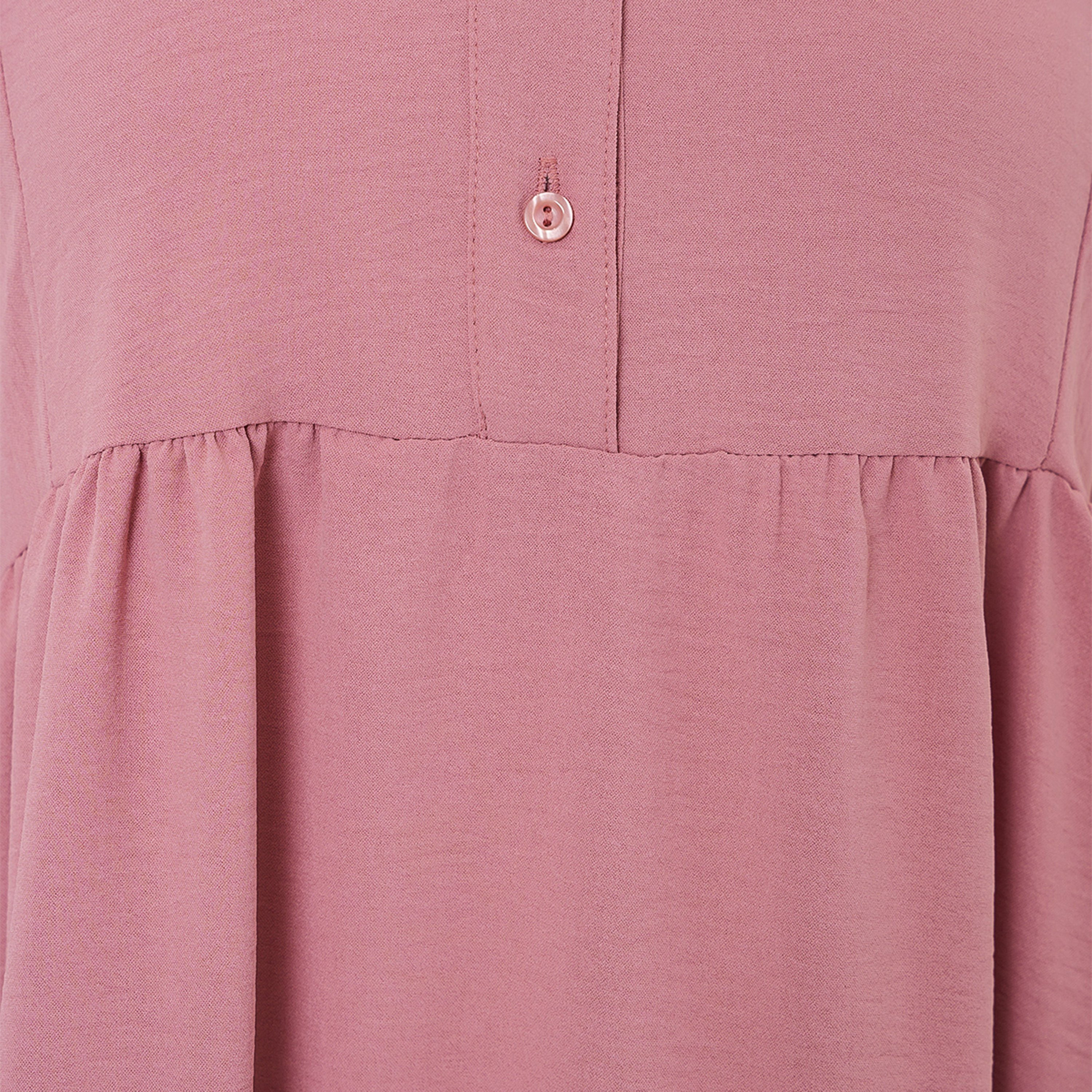 فستان ماكسي نسائي واسع بياقة ماندارين من بيجدارت-women-clothing-dresses-image-8