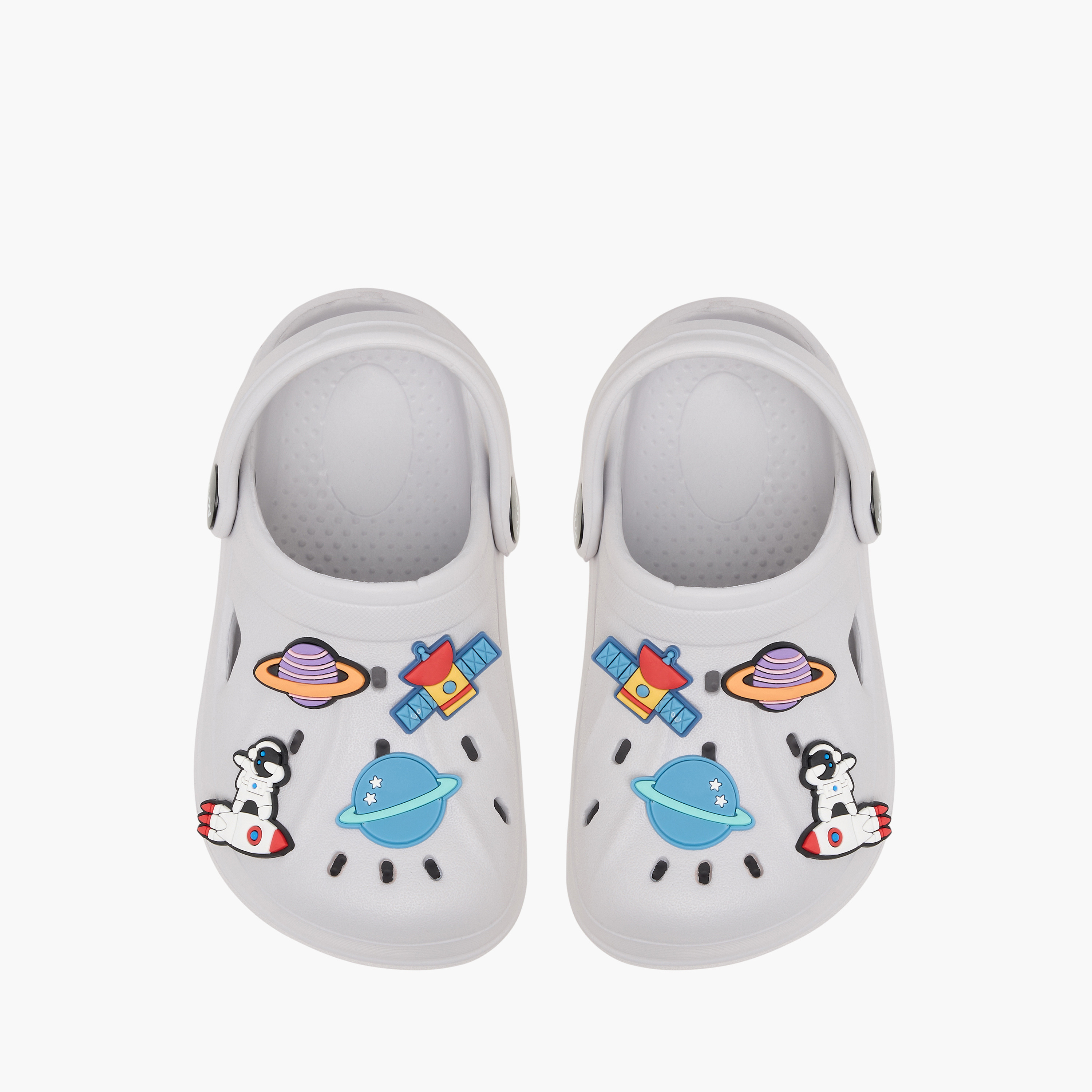 Aqua Jibbitz Accent Clogs with Backstrap-girls-shoes-sandals-image-1