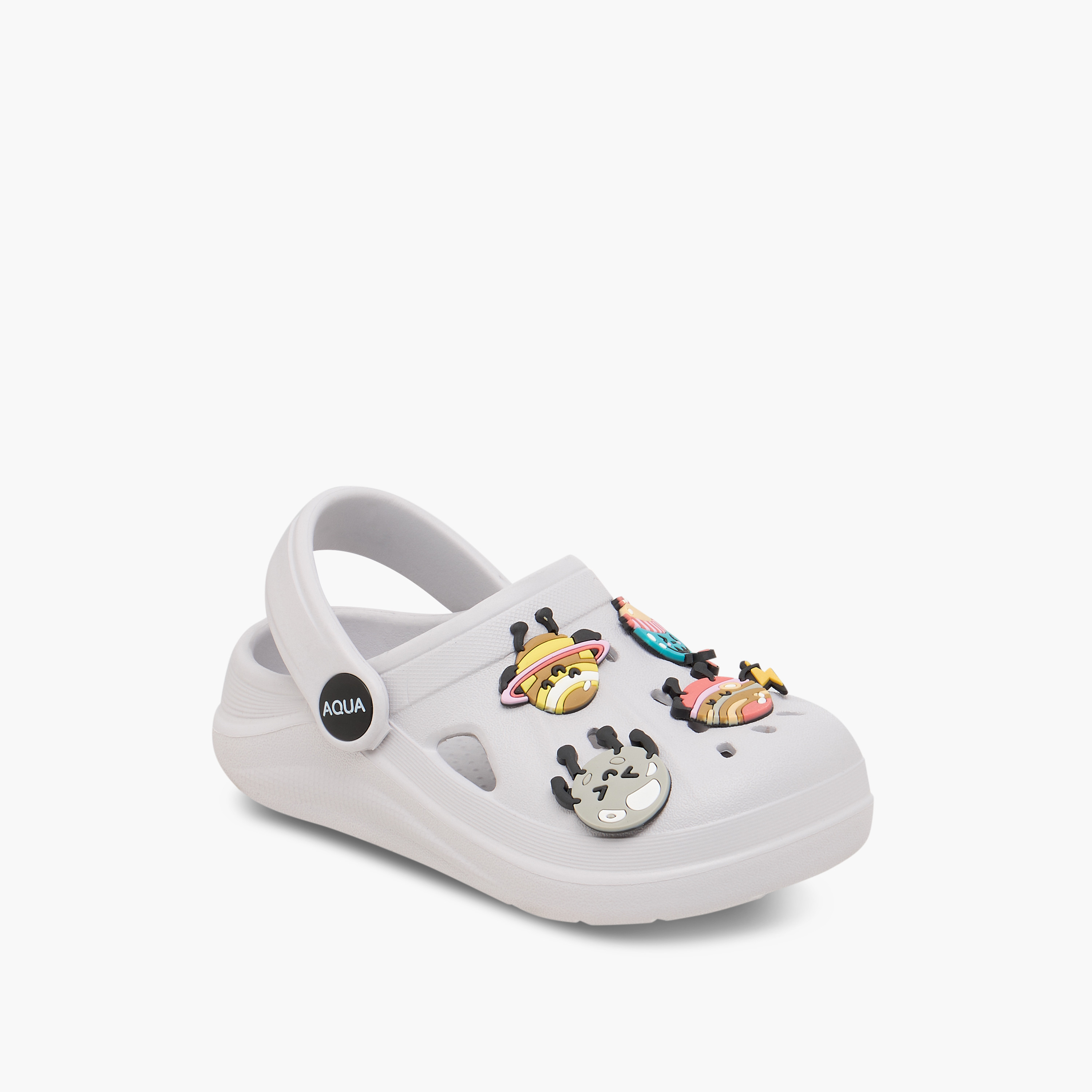 صندل كلوج بتزيينات جيبيتز وحزام خلفي من أكوا-girls-shoes-sandals-image-2