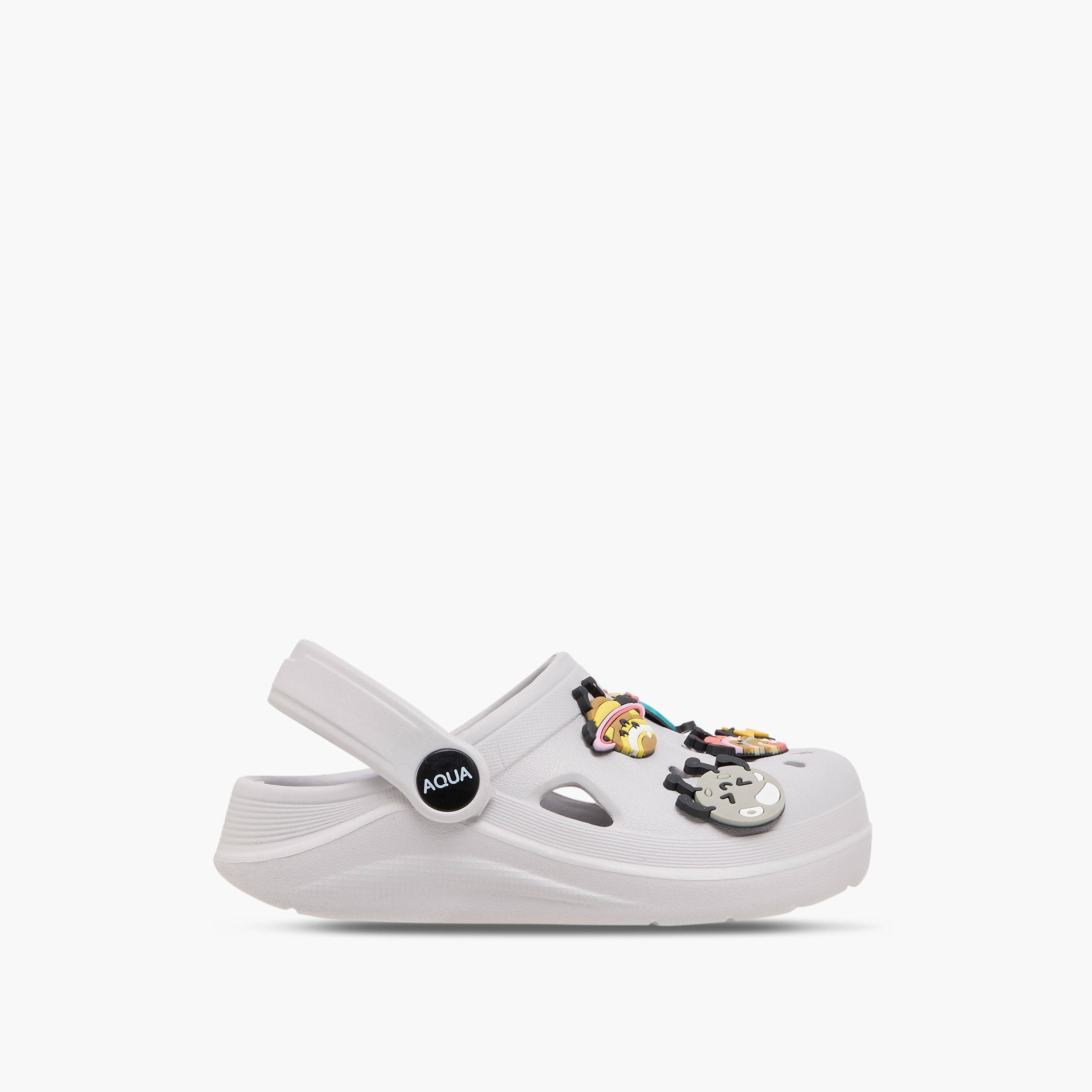 صندل كلوج بتزيينات جيبيتز وحزام خلفي من أكوا-girls-shoes-sandals-image-3