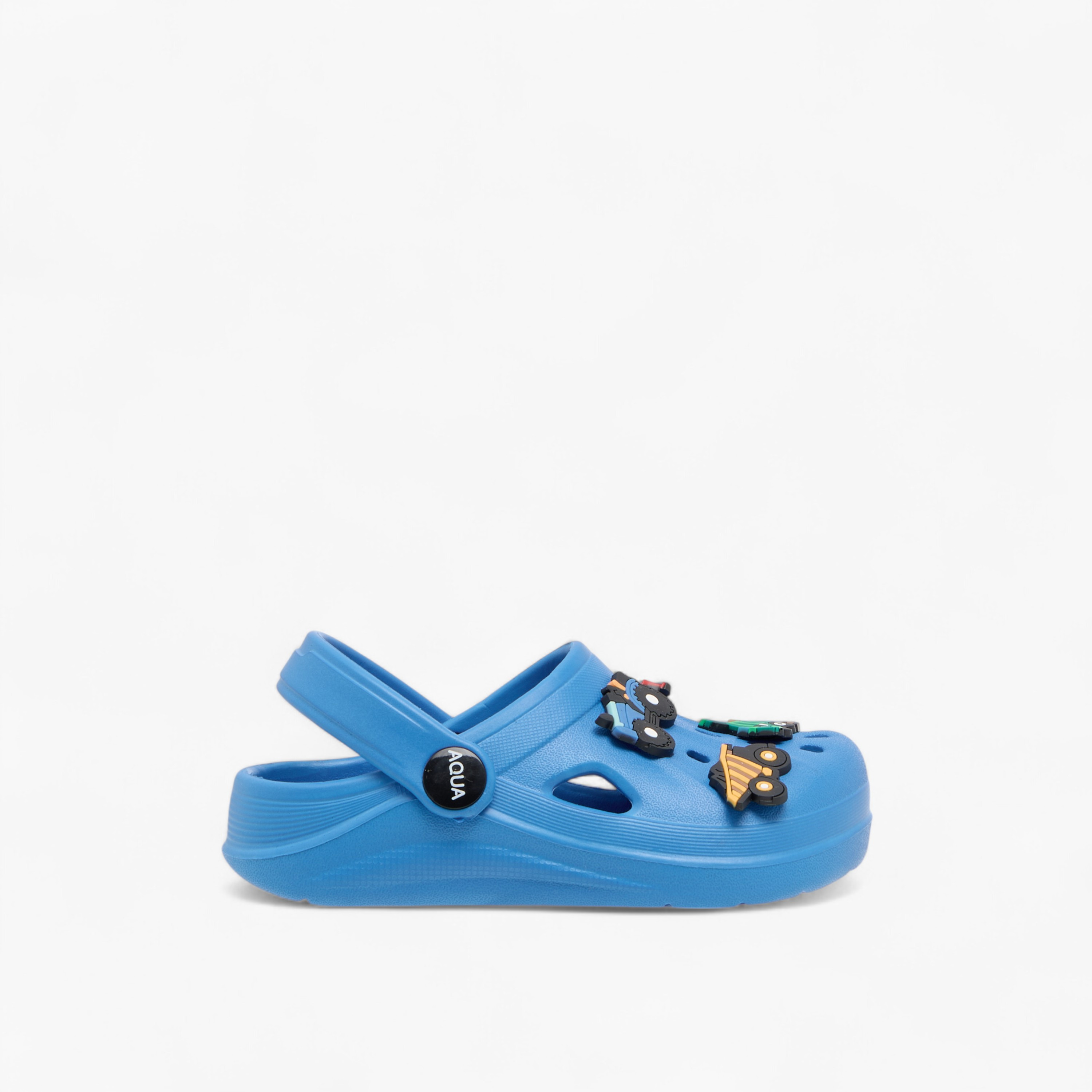 Aqua Vehicle Jibbitz Accent Clogs with Backstrap-girls-shoes-sandals-image-3
