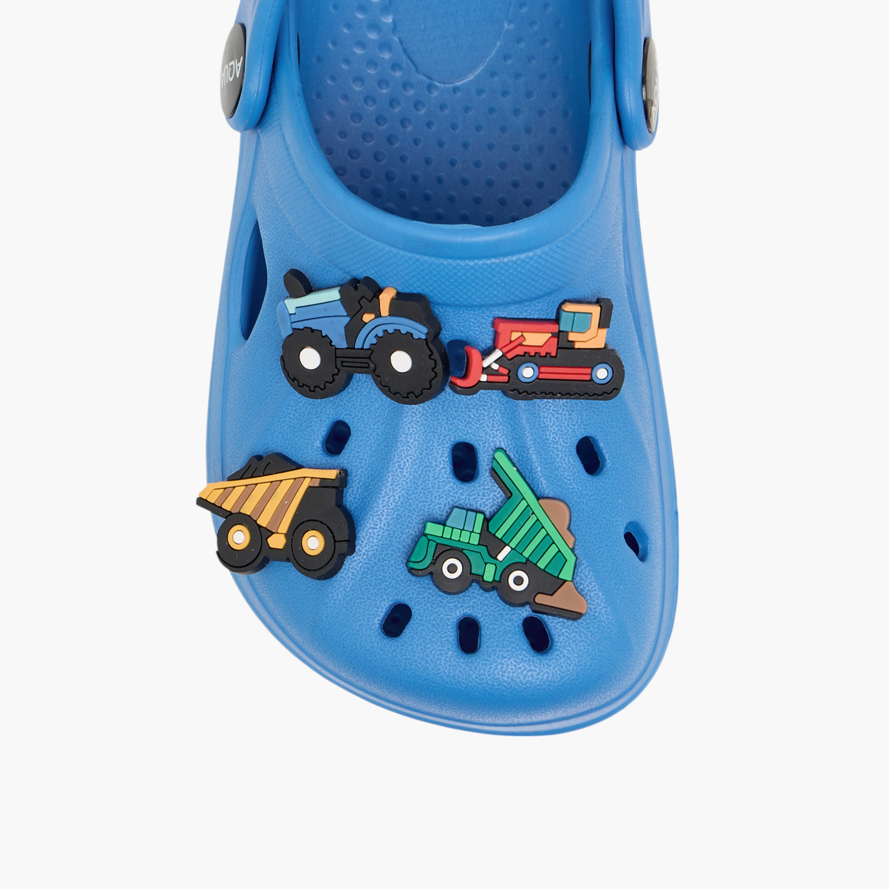 Aqua Vehicle Jibbitz Accent Clogs with Backstrap-girls-shoes-sandals-image-4