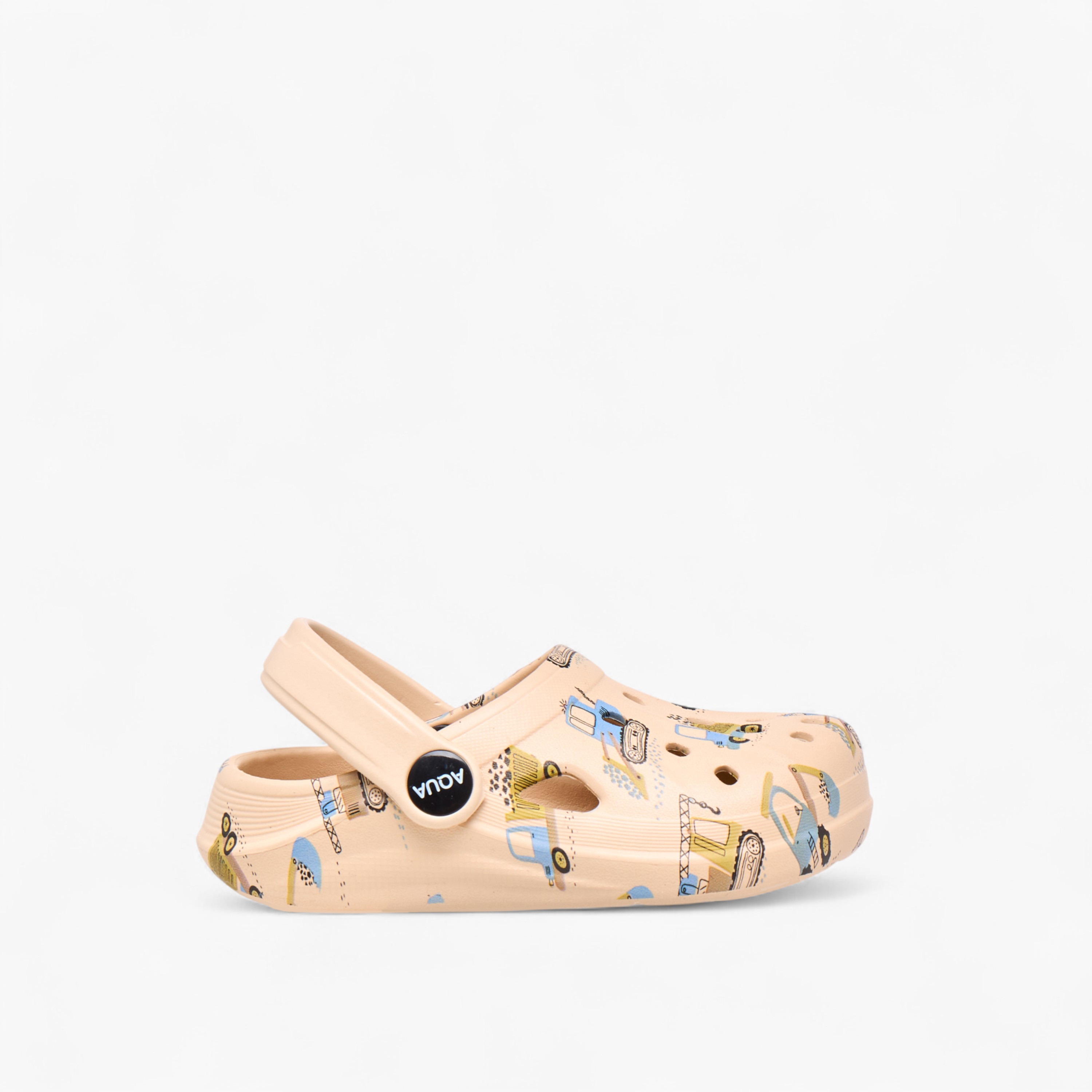 Aqua Boys Vehicle Print Clogs-boys-shoes-sandals-image-3