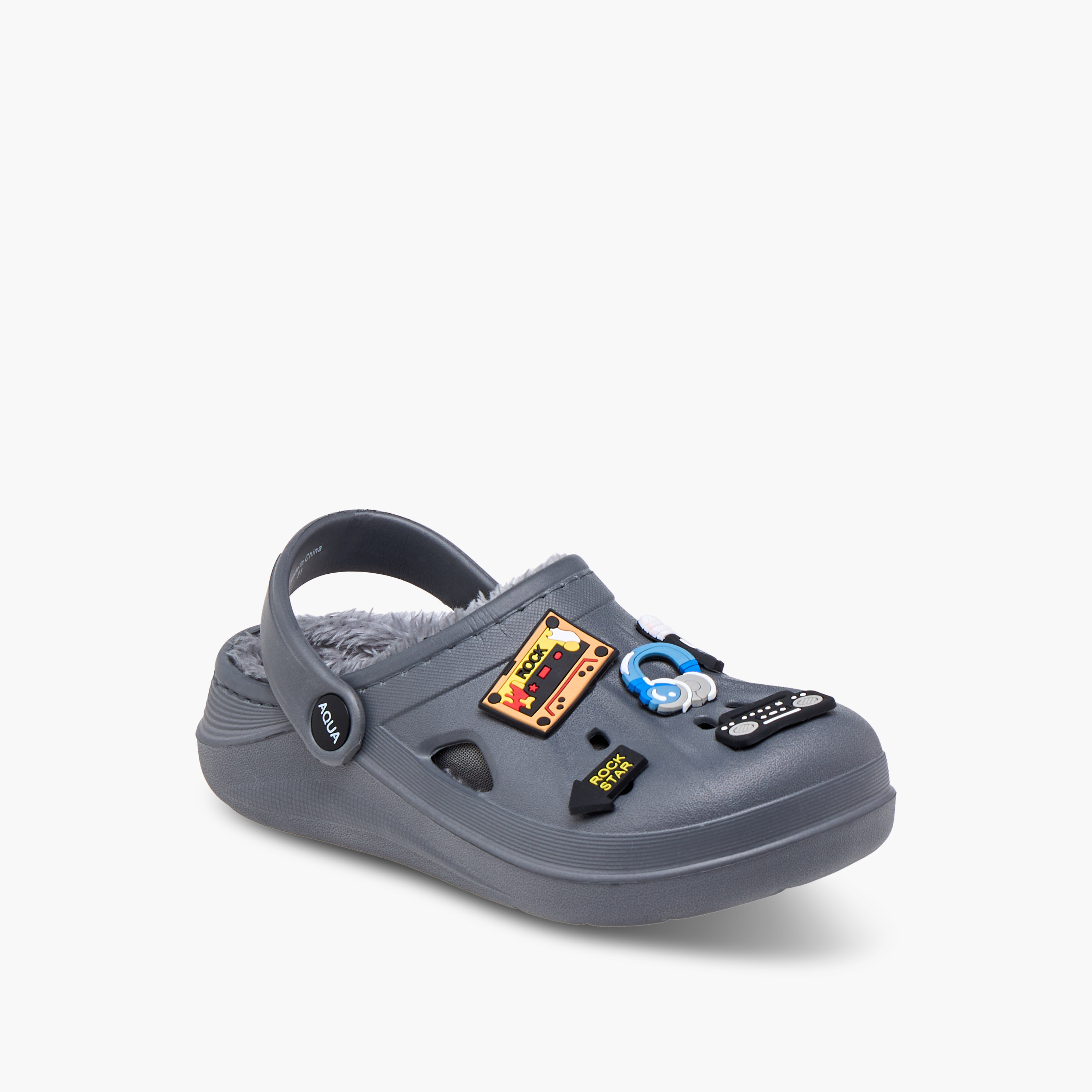 Aqua Jibbitz Accent Clogs with Backstrap-boys-shoes-sandals-image-2