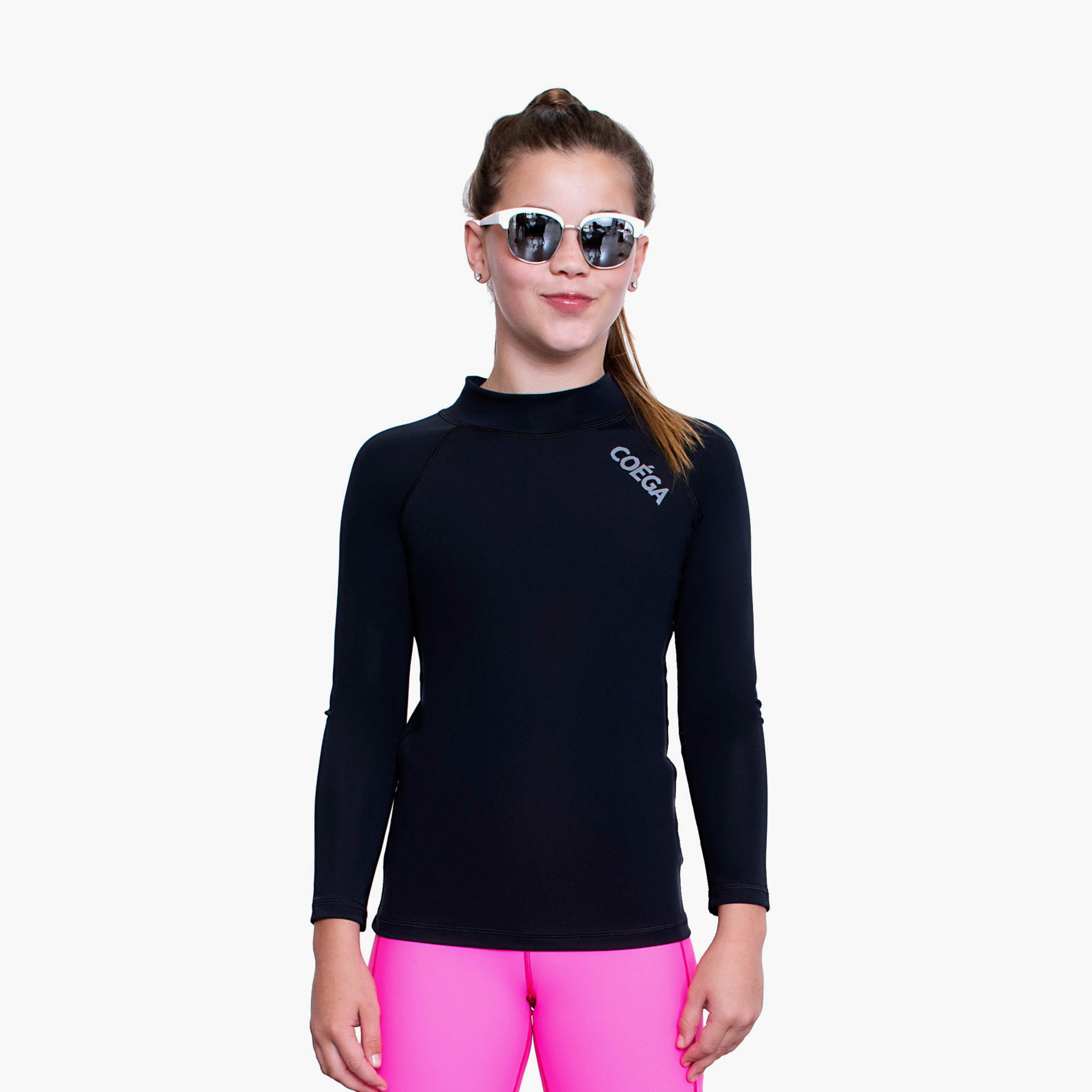 COEGA Boys Rashguard Long Sleeve, Black-girls-clothing-sportswear-swimwear-image-1