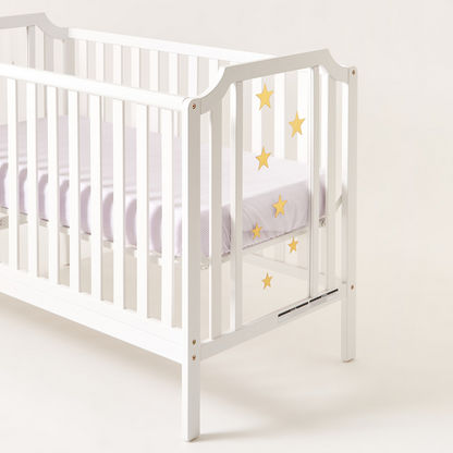Juniors Celeste Wooden Crib - White (Up to 5 years)-Baby Cribs-image-9