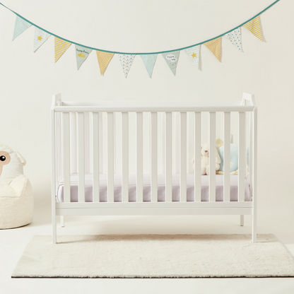 Juniors Celeste Wooden Crib - White (Up to 5 years)-Baby Cribs-image-2