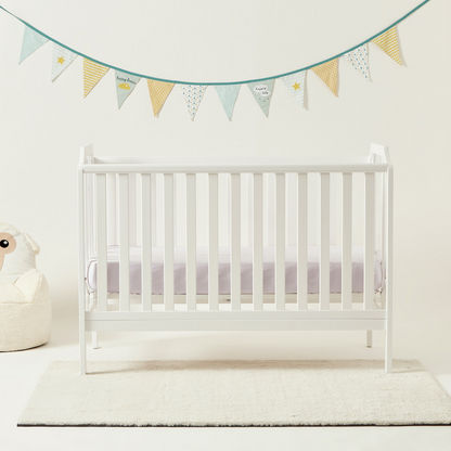 Juniors Celeste Wooden Crib - White (Up to 5 years)