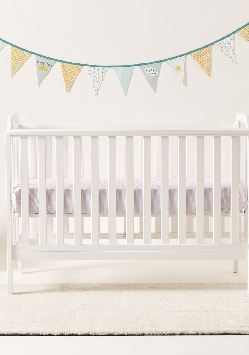 Juniors Celeste Wooden Crib - White (Up to 5 years)-Baby Cribs-image-4