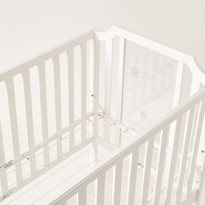 Juniors Celeste Wooden Crib - White (Up to 5 years)-Baby Cribs-image-5