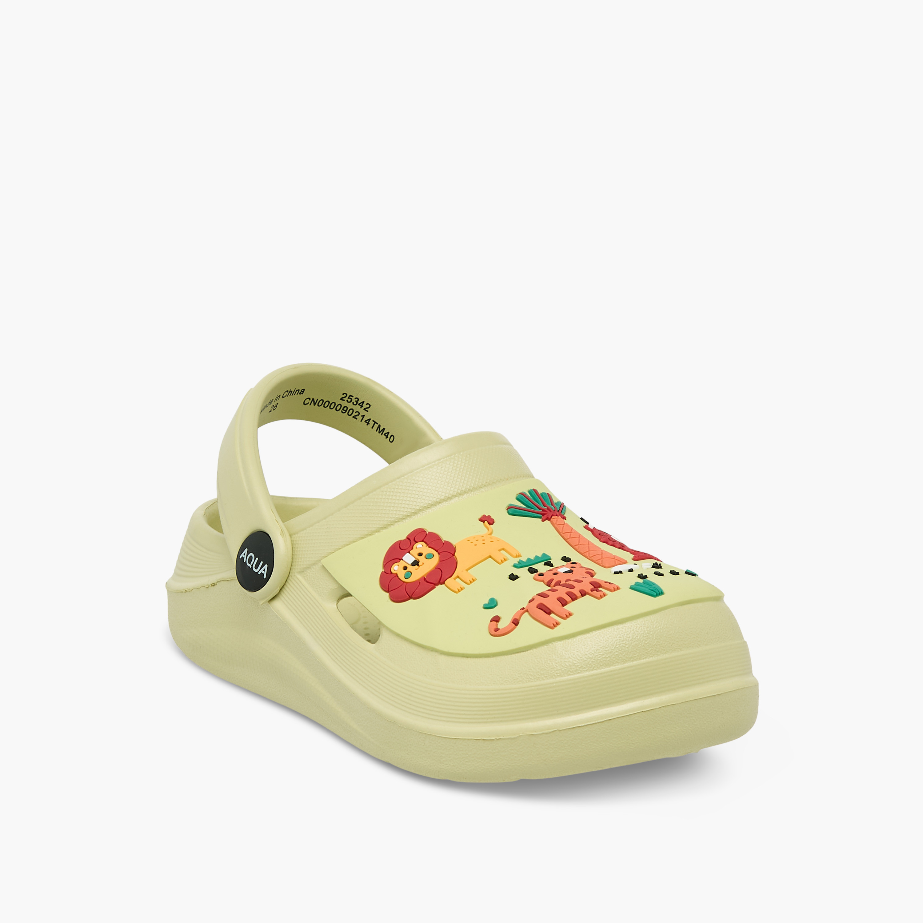 Aqua Boys Safari Applique Clogs-boys-shoes-sandals-image-2