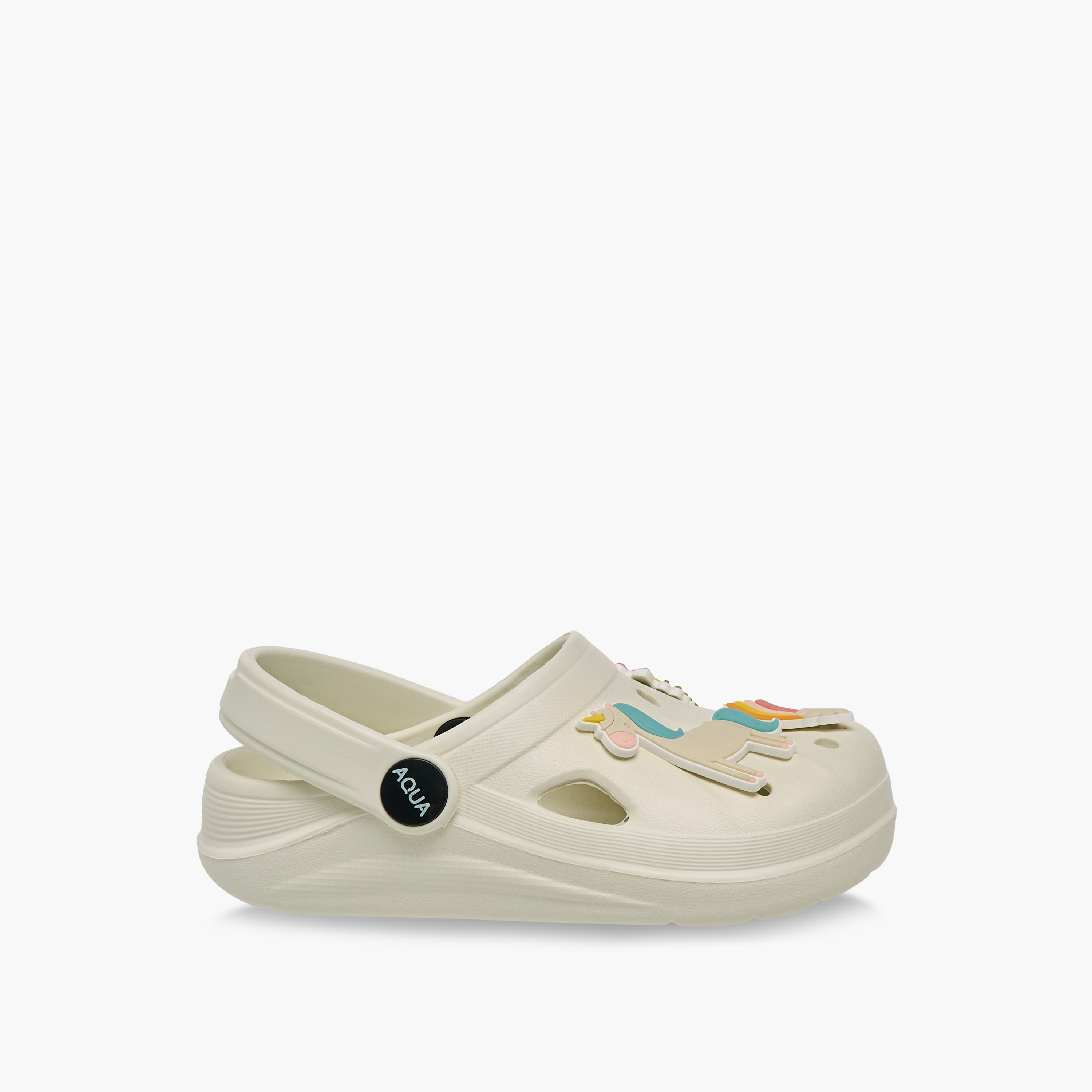 Aqua Girls Unicorn Jibbitz Charm Clogs-girls-shoes-sandals-image-3