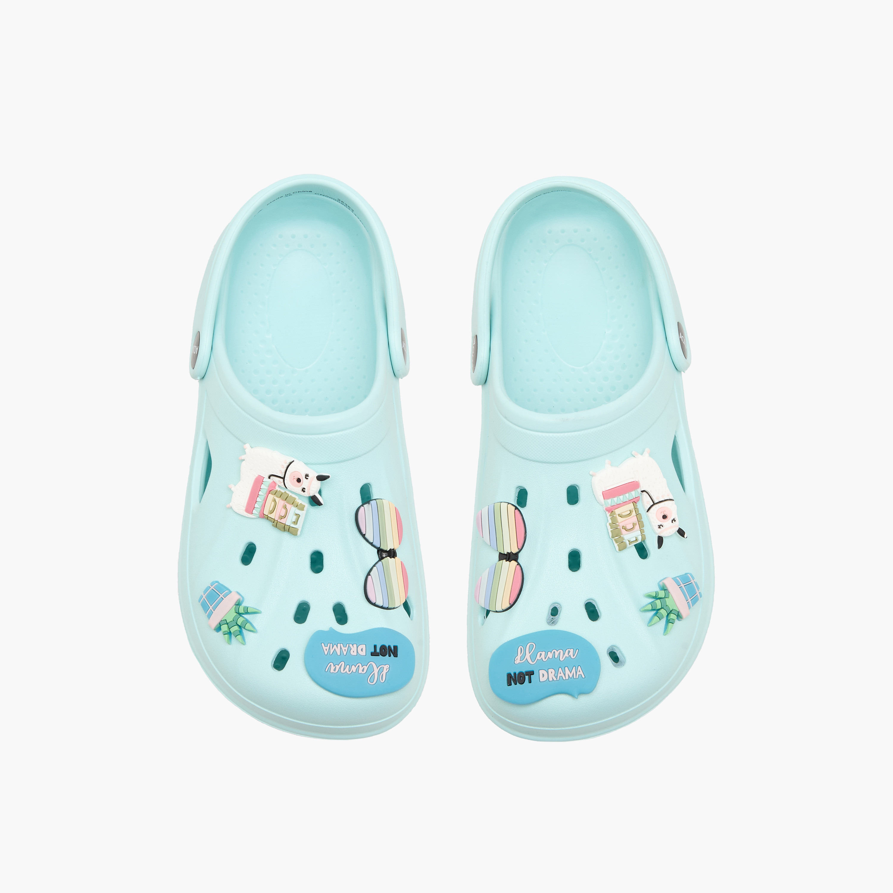 Aqua Girls Embellished Clogs-girls-shoes-sandals-image-1