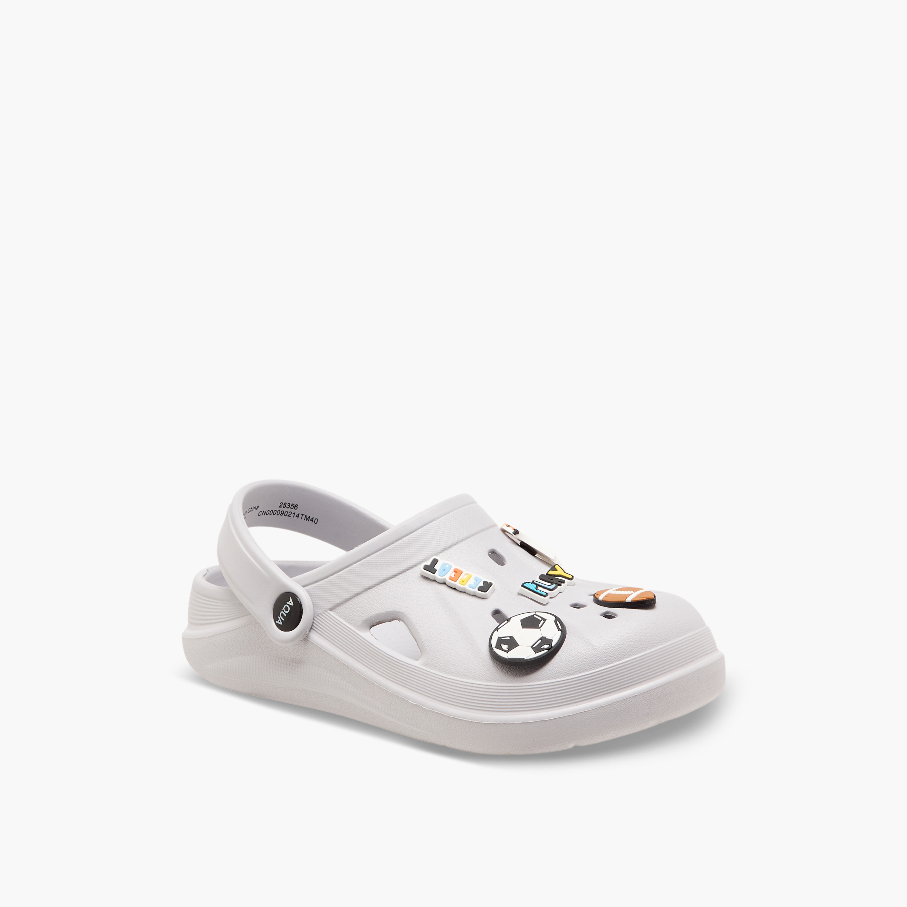 Aqua Boys Sports Jibbitz Embellished Clogs-boys-shoes-sandals-image-2