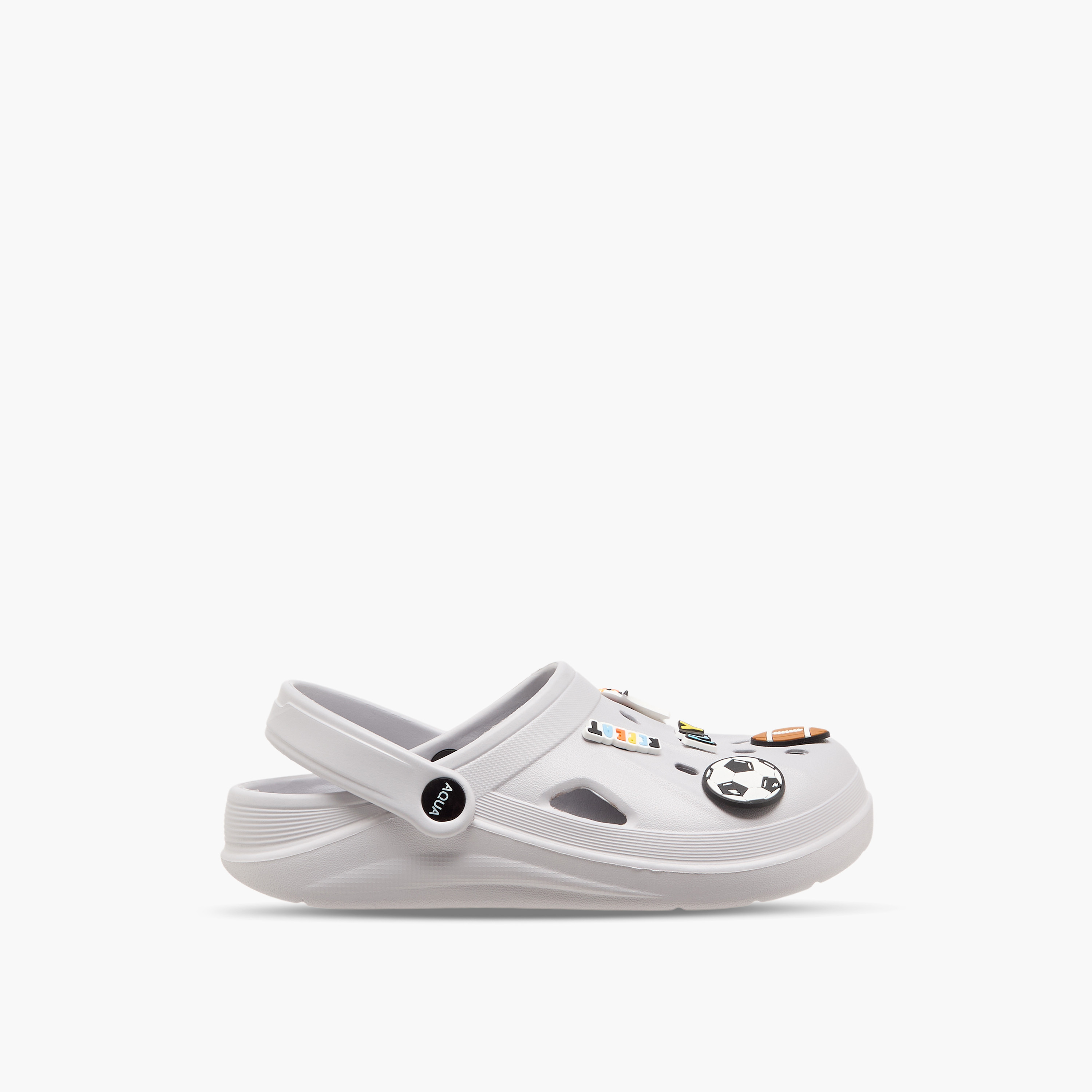 Aqua Boys Sports Jibbitz Embellished Clogs-boys-shoes-sandals-image-3