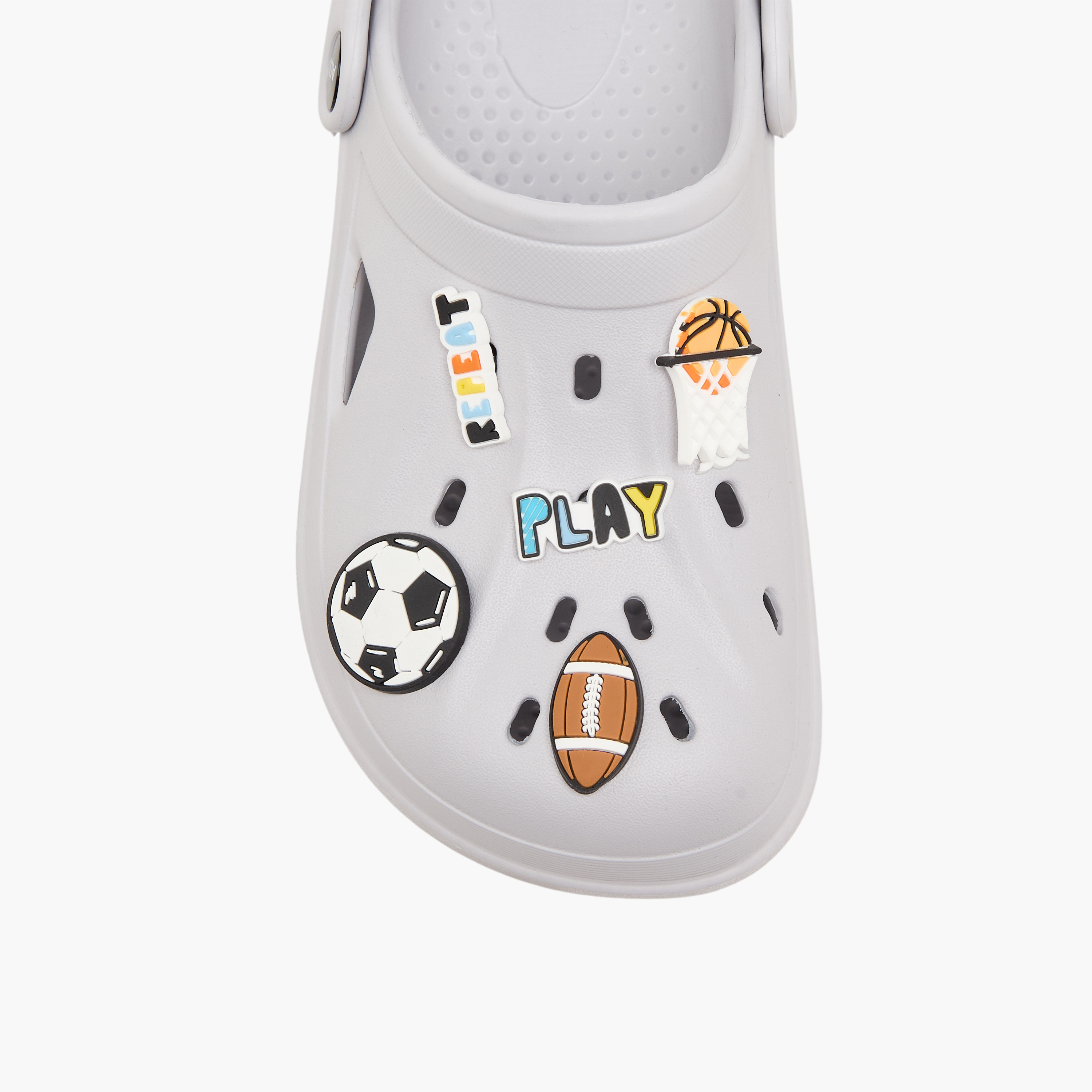 Aqua Boys Sports Jibbitz Embellished Clogs-boys-shoes-sandals-image-4