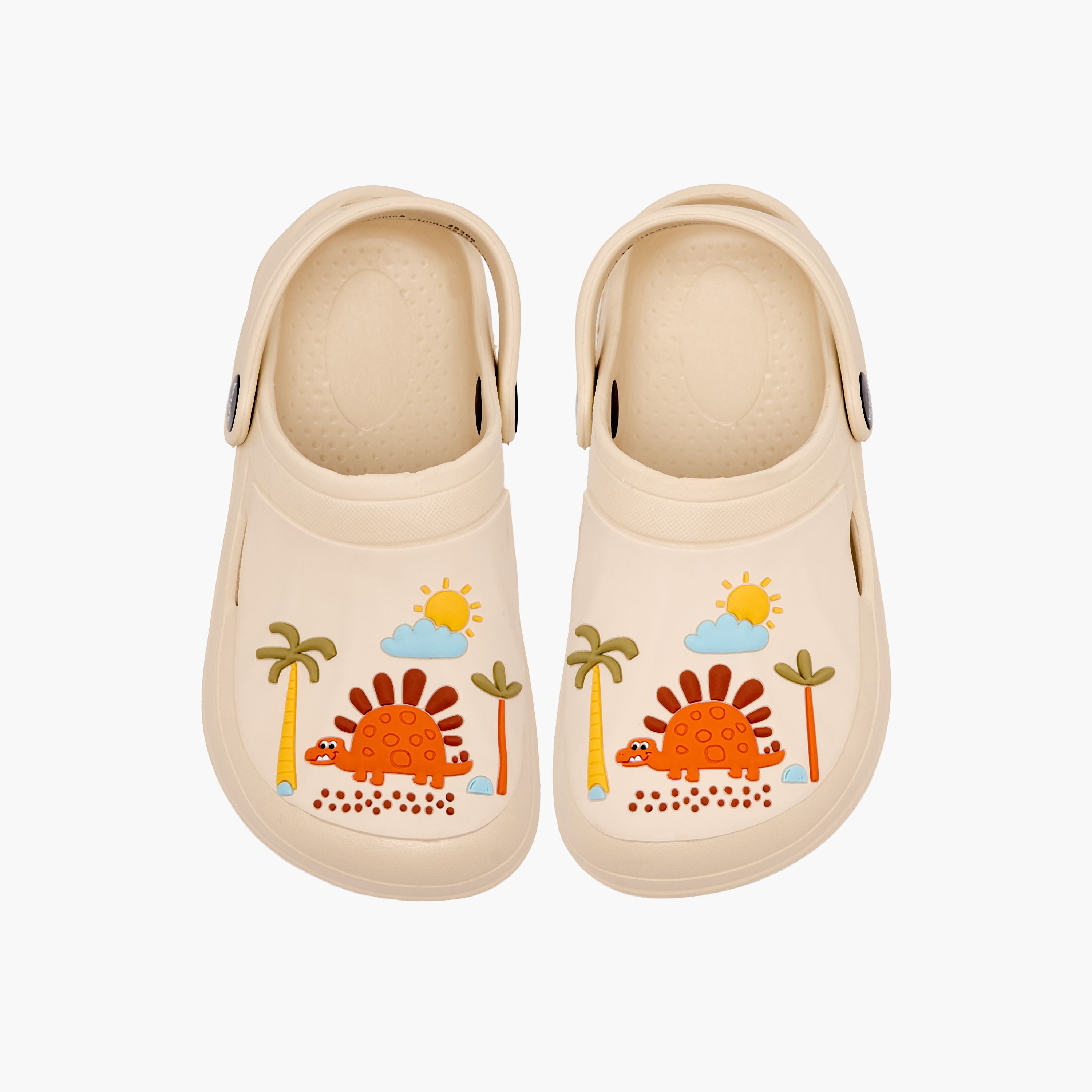 Aqua Kids Dinosaur Applique Clogs-girls-shoes-sandals-image-1