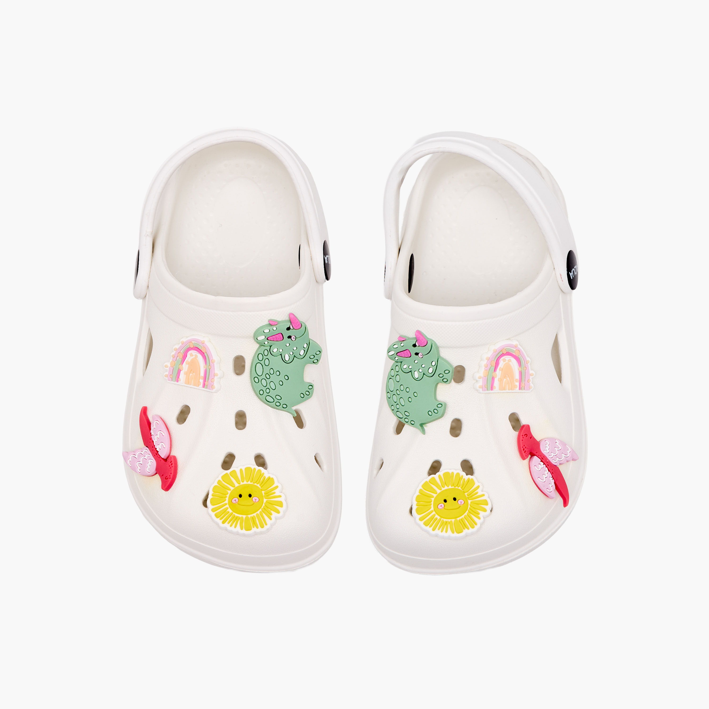 Aqua Girls Applique Detail Clogs-girls-shoes-sandals-image-1