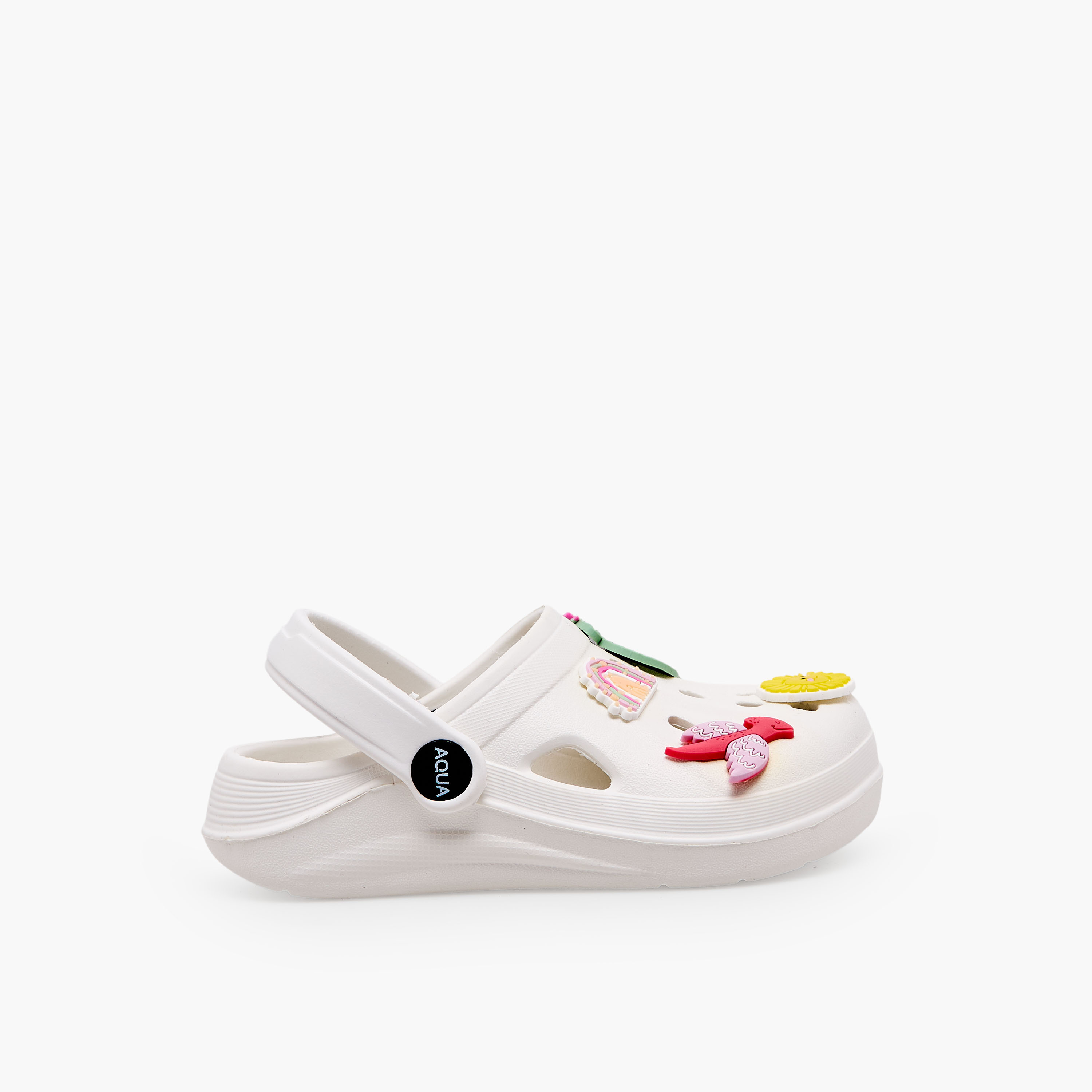 Aqua Girls Applique Detail Clogs-girls-shoes-sandals-image-3