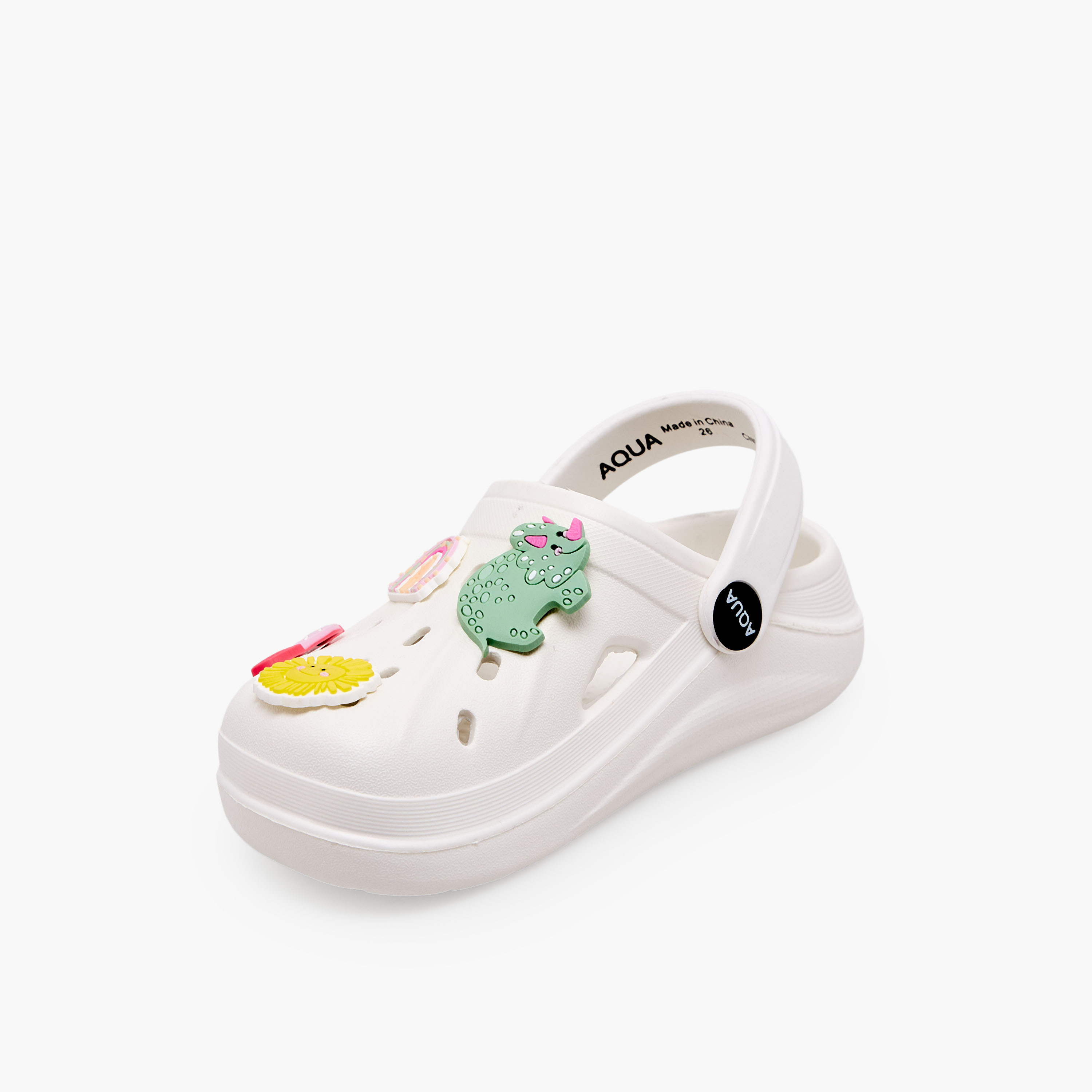 Aqua Girls Applique Detail Clogs-girls-shoes-sandals-image-4