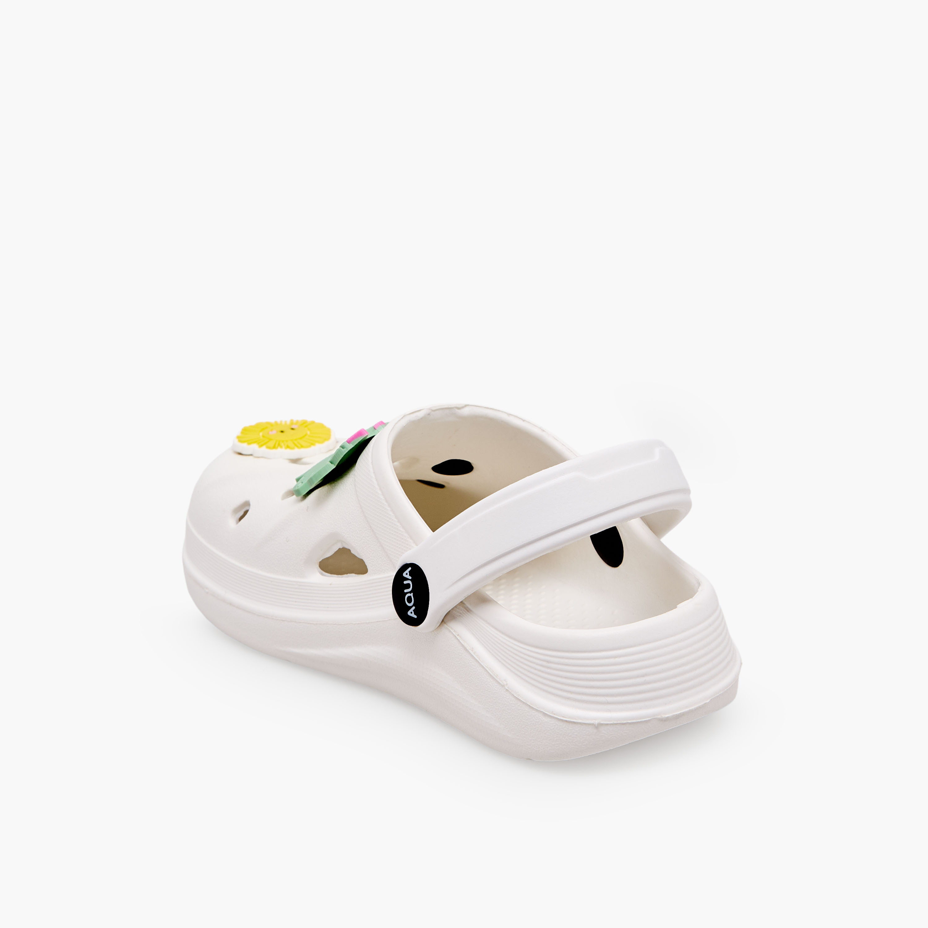 Aqua Girls Applique Detail Clogs-girls-shoes-sandals-image-5