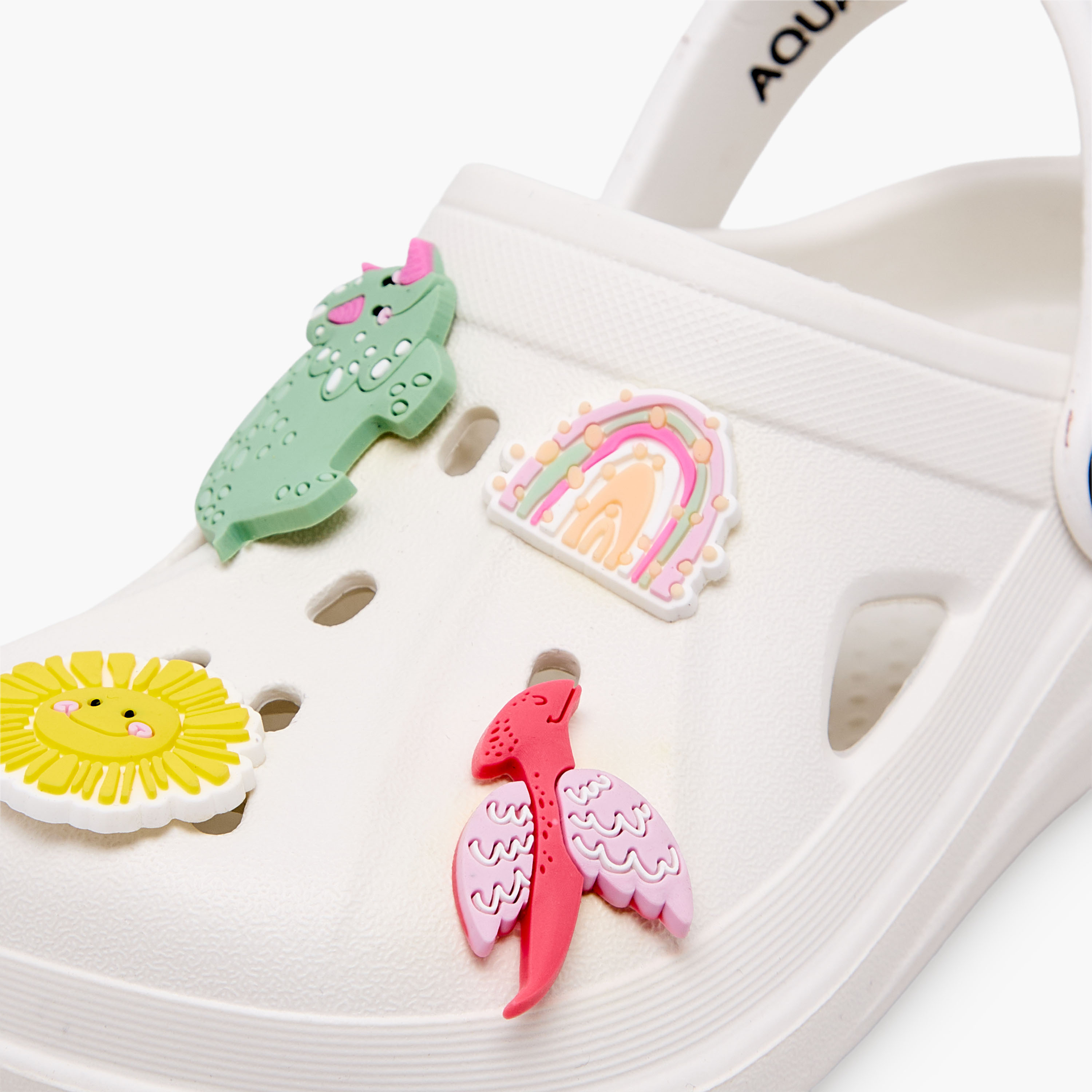 Aqua Girls Applique Detail Clogs-girls-shoes-sandals-image-7