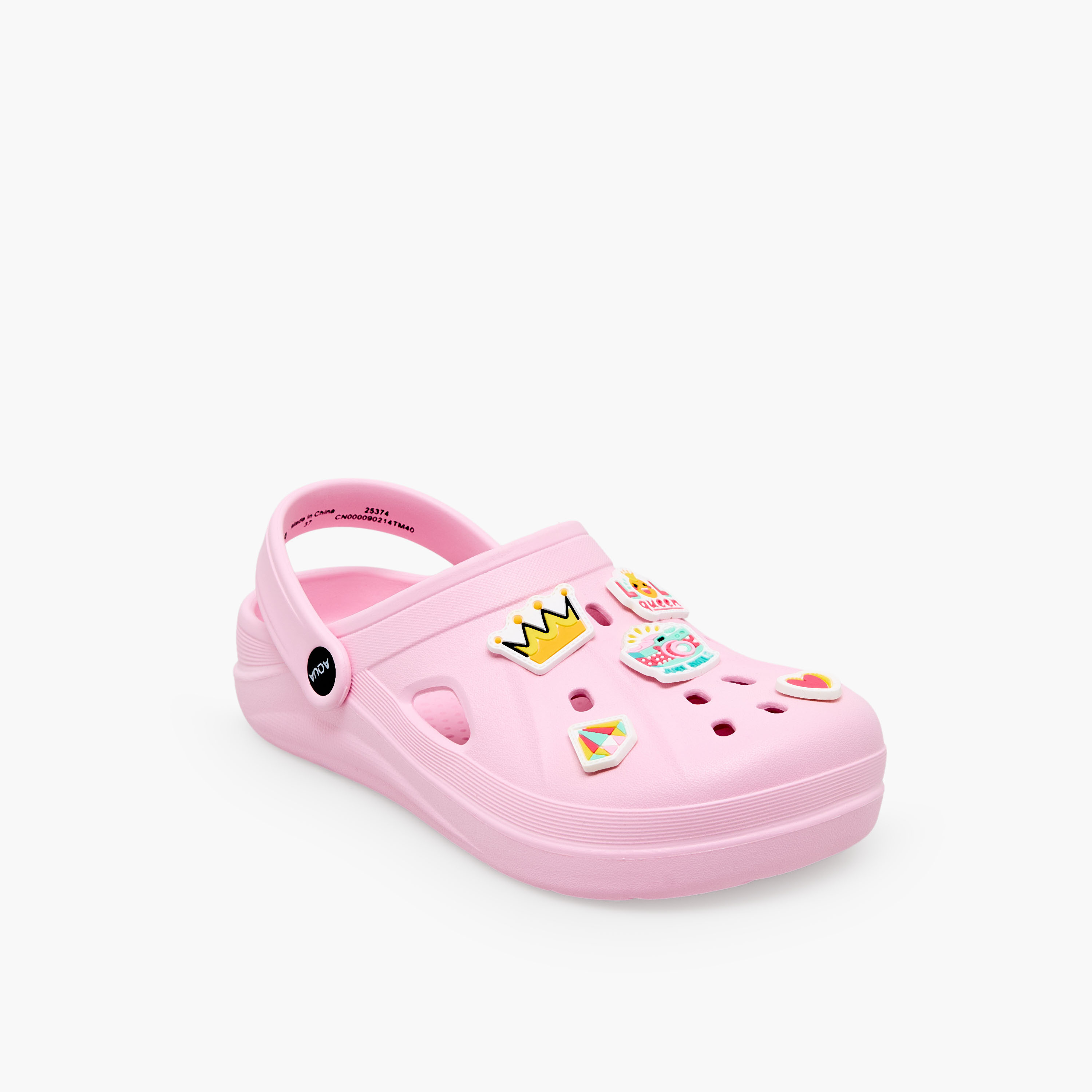 Aqua Girls Princess Jibbitz Clogs-girls-shoes-sandals-image-2