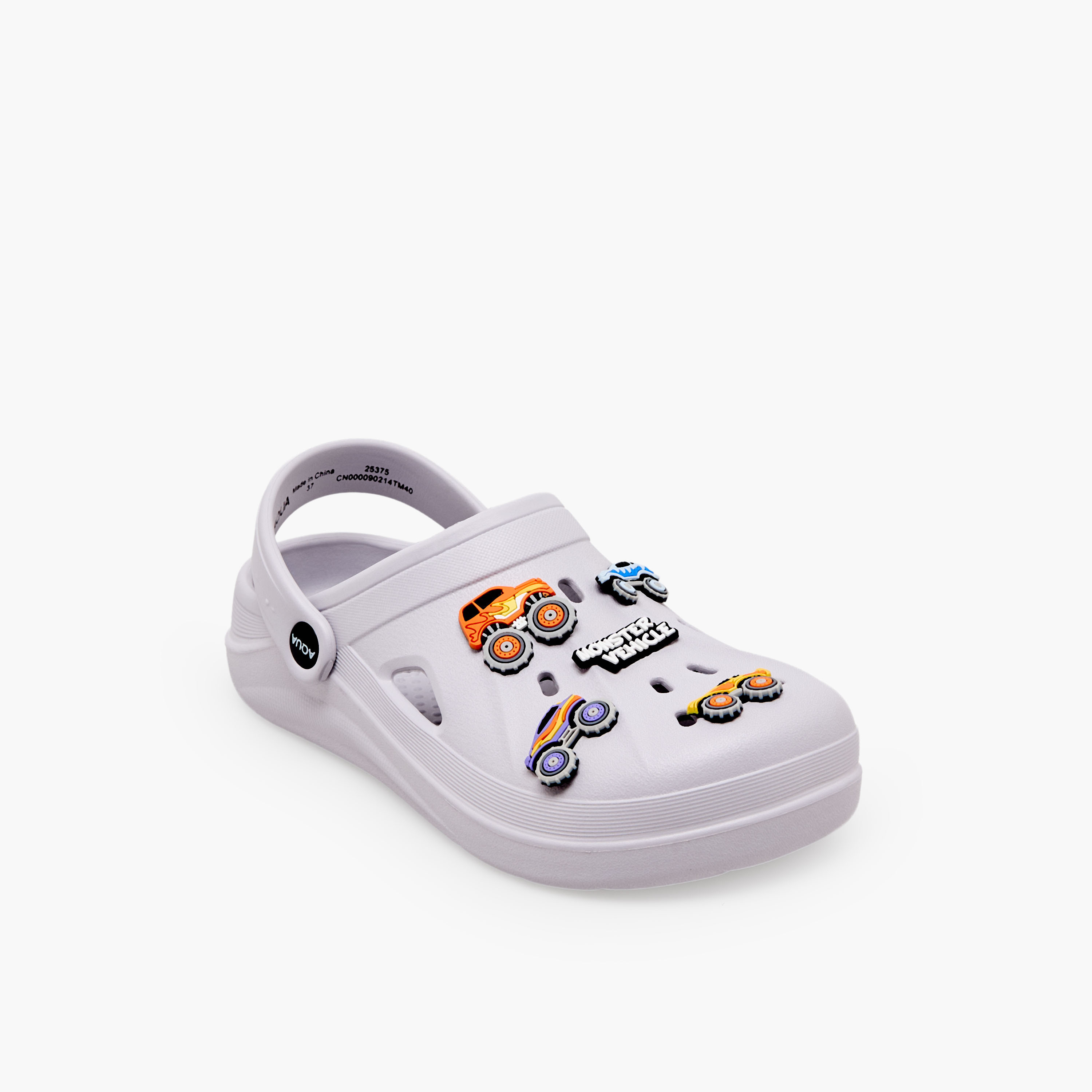 Aqua Boys Monster Trucks Jibbitz Clogs-boys-shoes-sandals-image-2