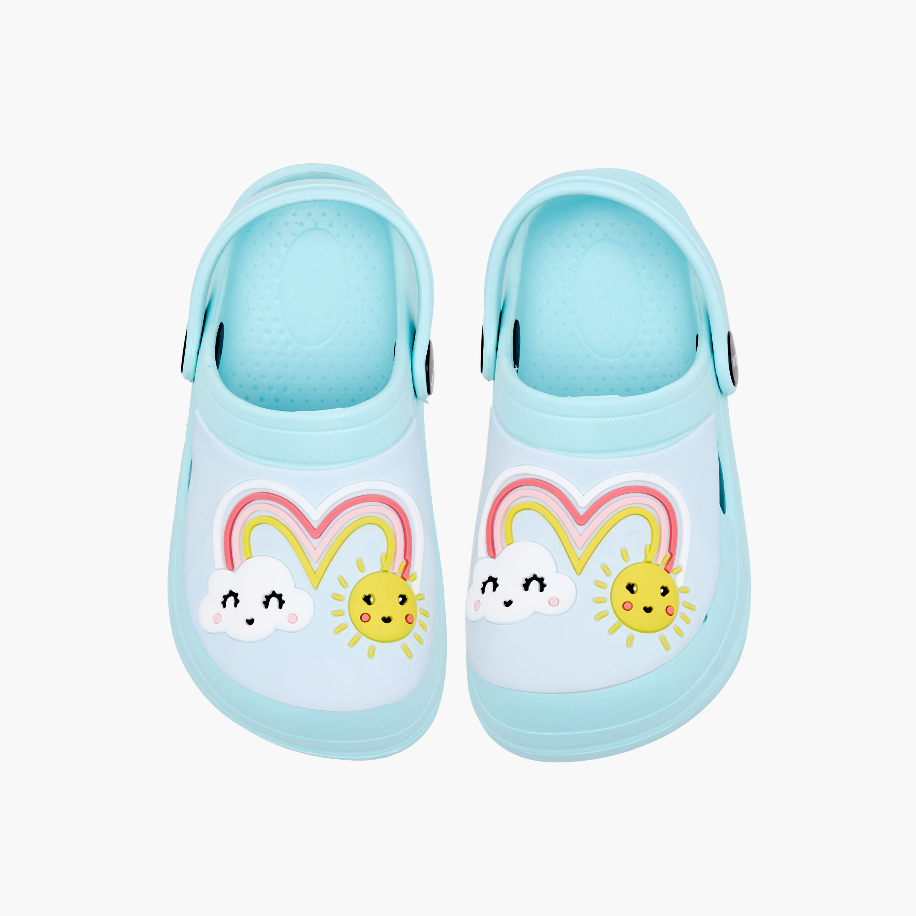 حذاء كلوج بتطريز قوس قزح للبنات من أكوا-girls-shoes-sandals-image-1