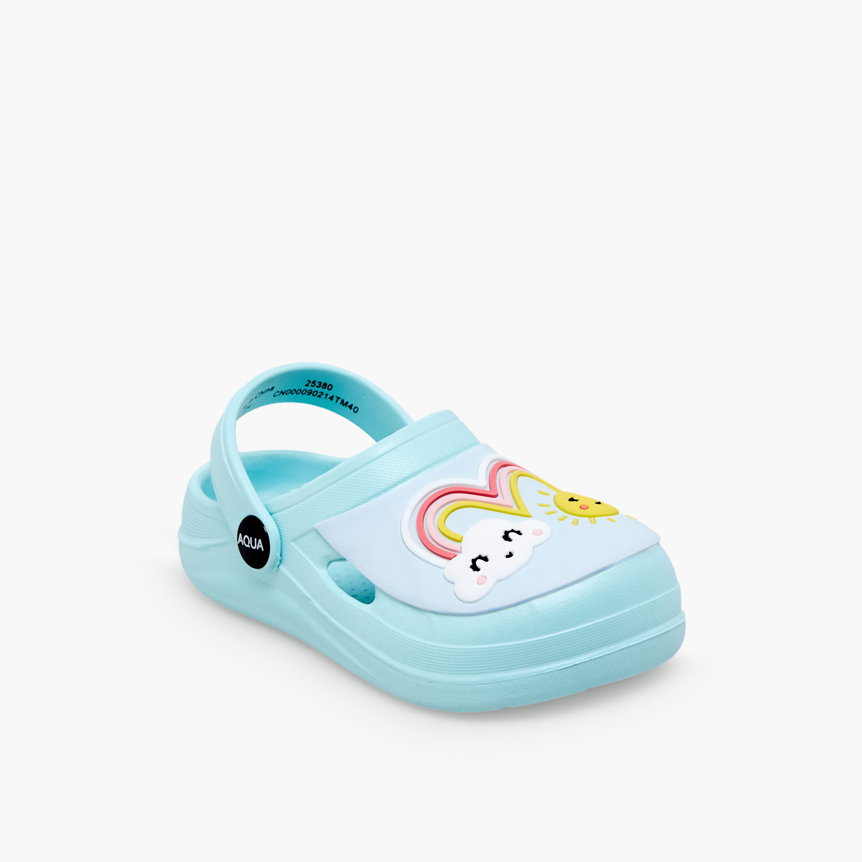حذاء كلوج بتطريز قوس قزح للبنات من أكوا-girls-shoes-sandals-image-2