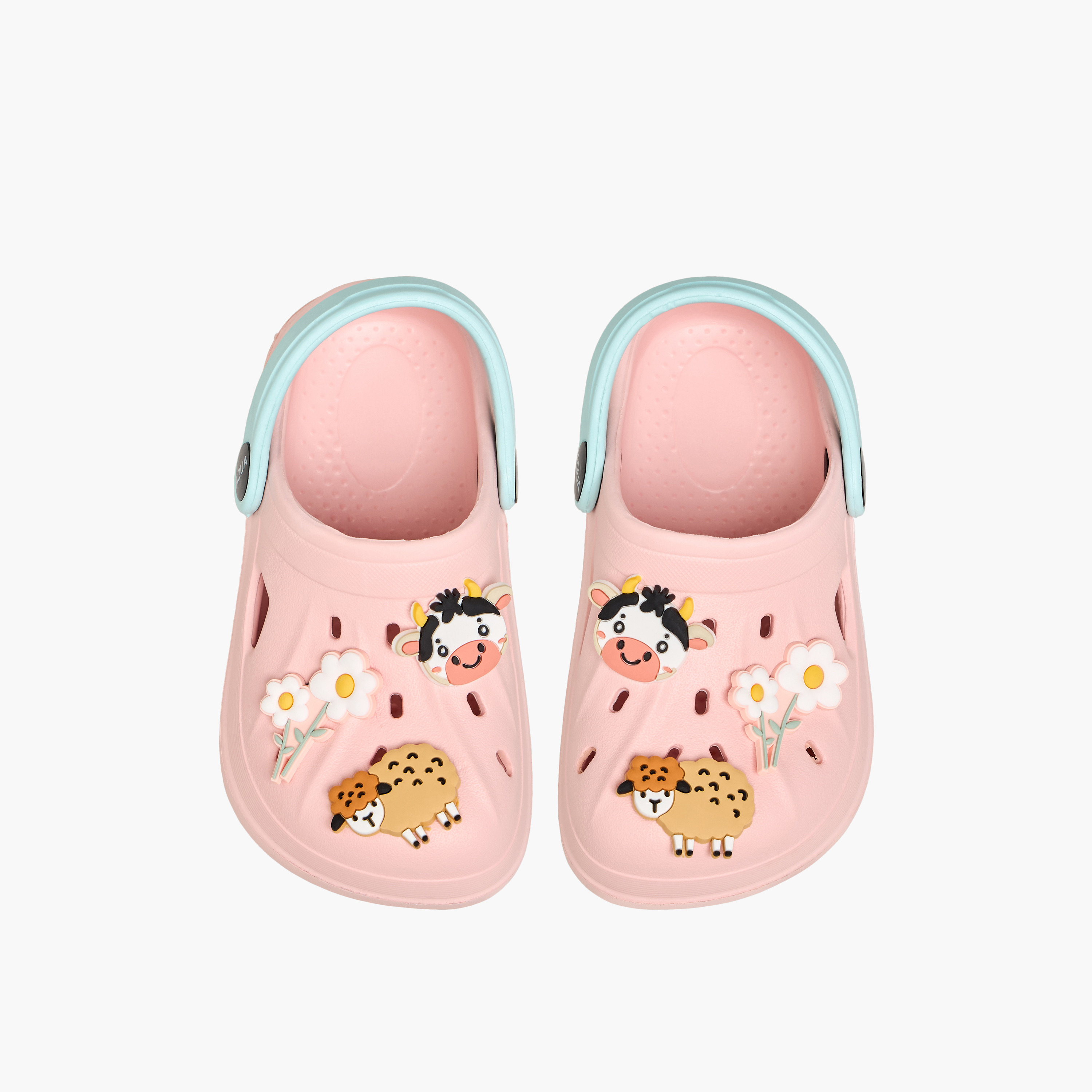 حذاء كلوج مزخرف بطبعة حيوانات للبنات من أكوا-girls-shoes-flipflopsandslides-image-1
