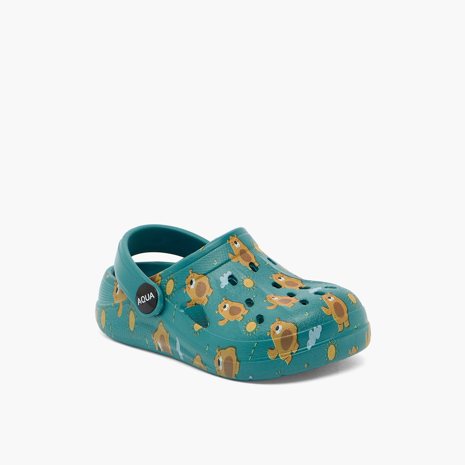 صندل كلوج للأولاد بطبعة الدب من أكوا-boys-shoes-flipflopsandslides-image-2