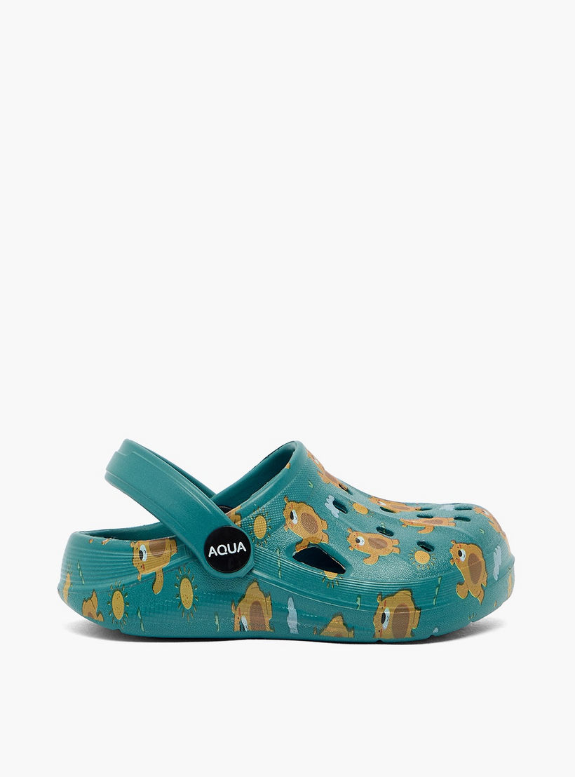 صندل كلوج للأولاد بطبعة الدب من أكوا-boys-shoes-flipflopsandslides-image-3
