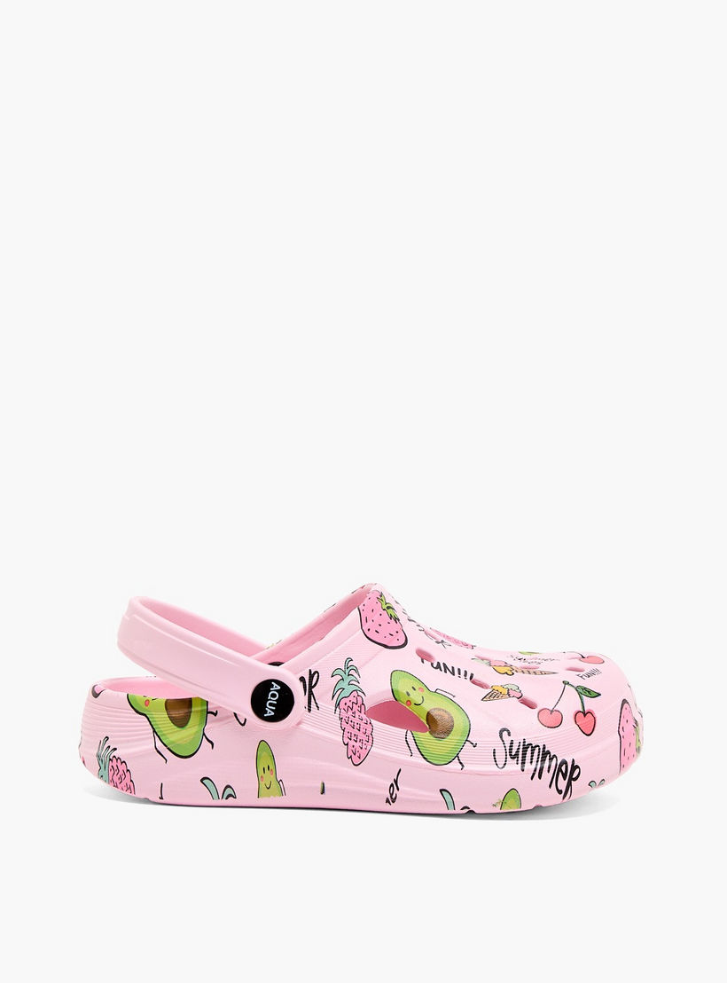 صندل كلوج بطبعات فواكه للبنات من أكوا-girls-shoes-flipflopsandslides-image-2