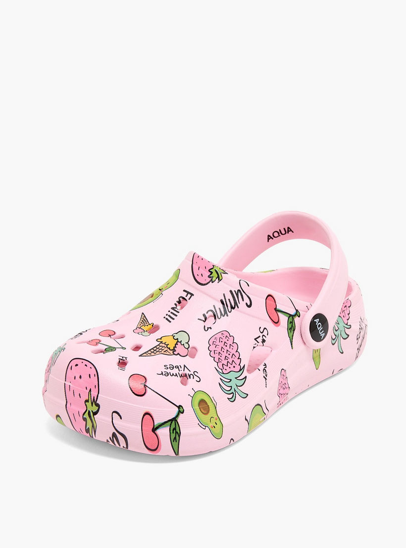 صندل كلوج بطبعات فواكه للبنات من أكوا-girls-shoes-flipflopsandslides-image-3