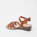 Le Confort Open Toe Strap Sandals with Buckle Closure and Wedge Heel-Women%27s Heel Sandals-thumbnailMobile-2