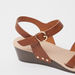 Le Confort Open Toe Strap Sandals with Buckle Closure and Wedge Heel-Women%27s Heel Sandals-thumbnailMobile-3