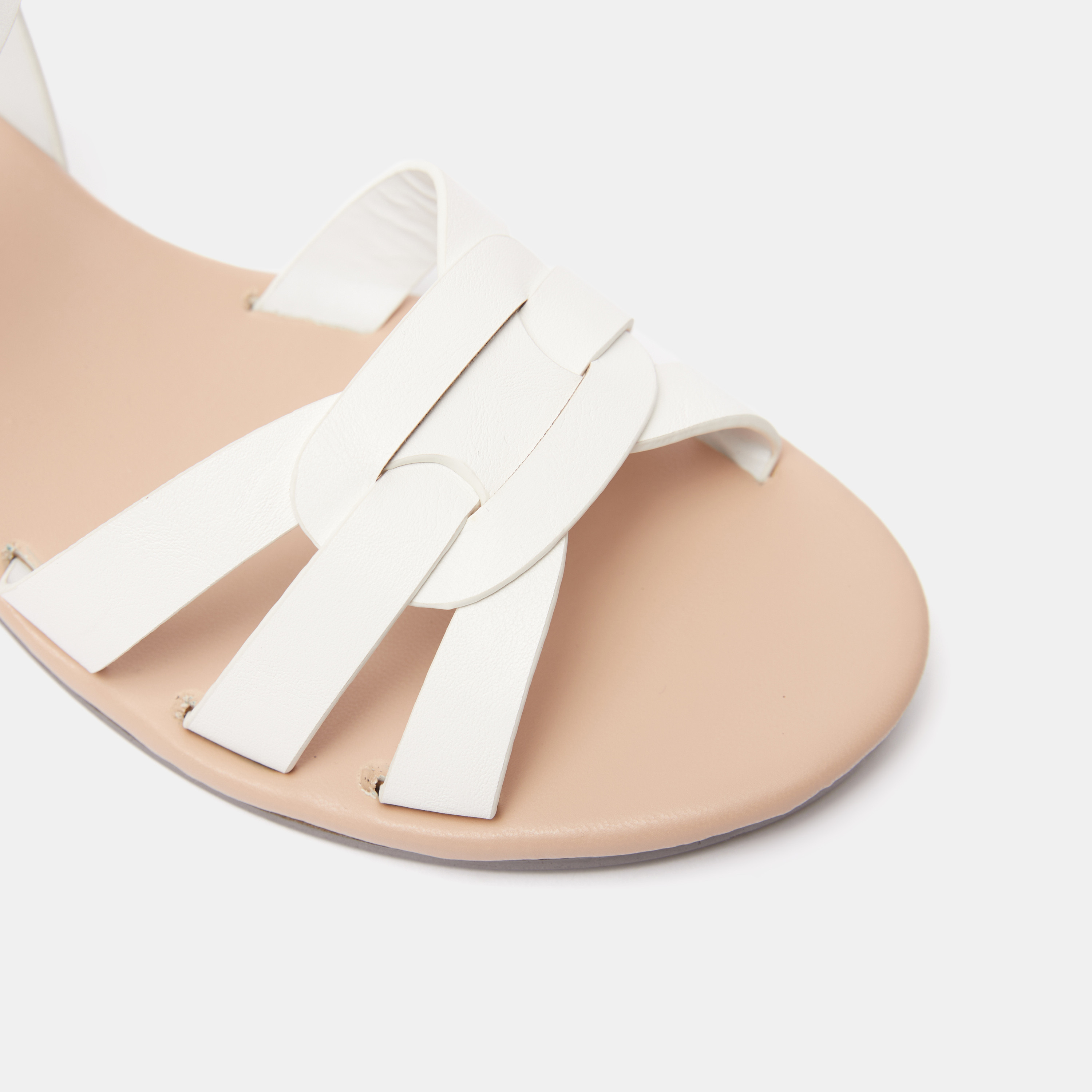 Le Confort Open Toe Strap Sandals with Buckle Closure and Wedge Heel-women-shoes-heels-image-4
